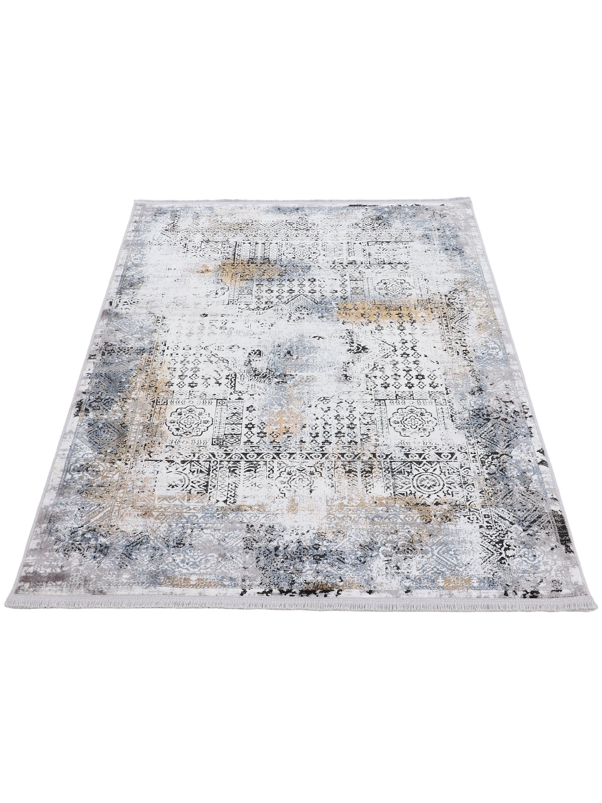 Vintage Teppich Liyath Schwarz