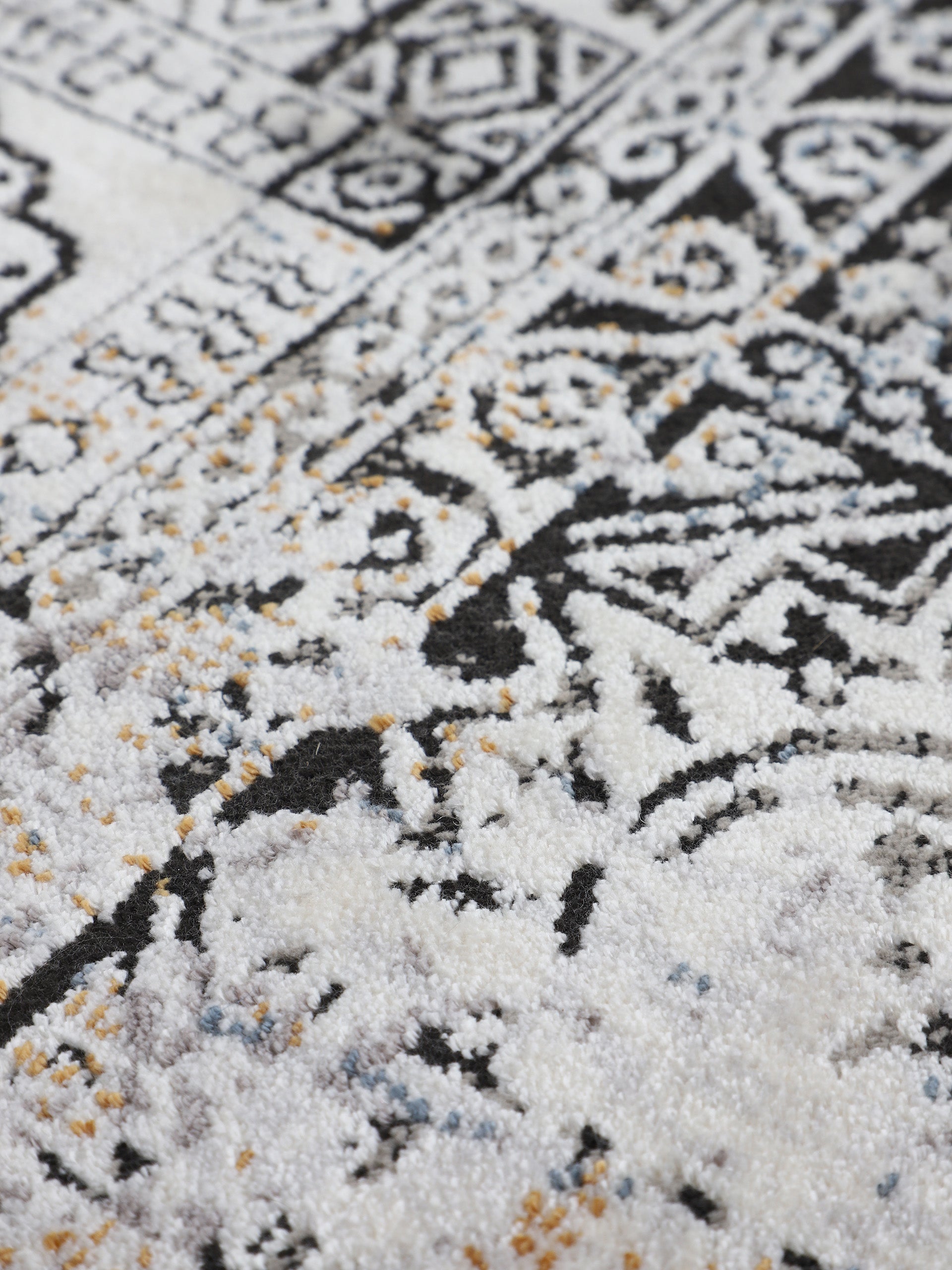 Vintage Teppich Liyath Schwarz