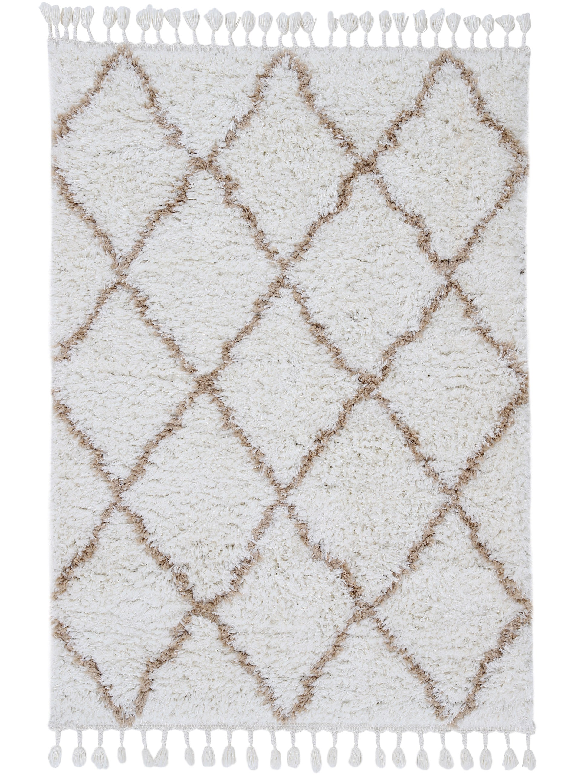 Hochflorteppich Eddy Beige