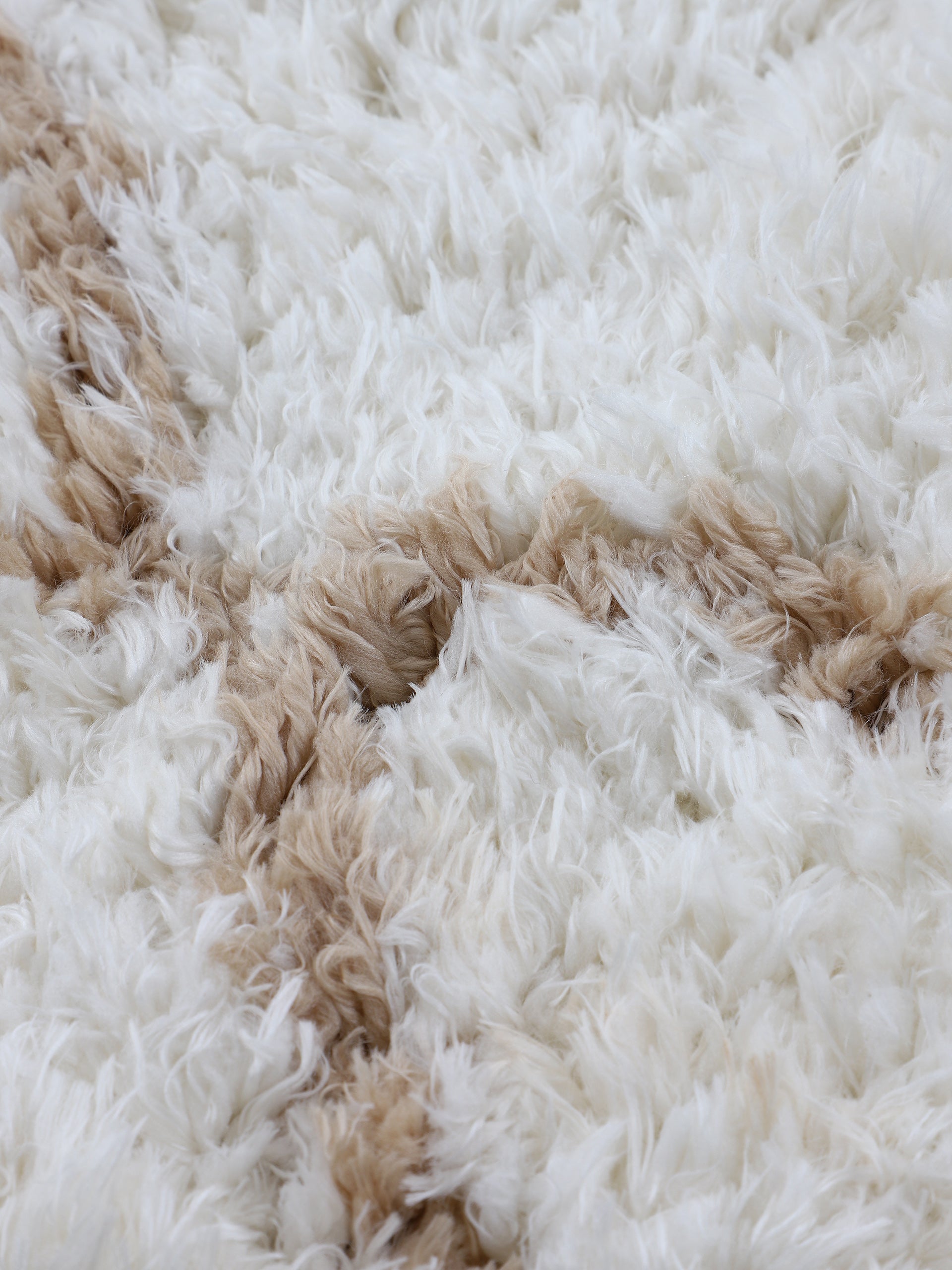 Hochflorteppich Eddy Beige