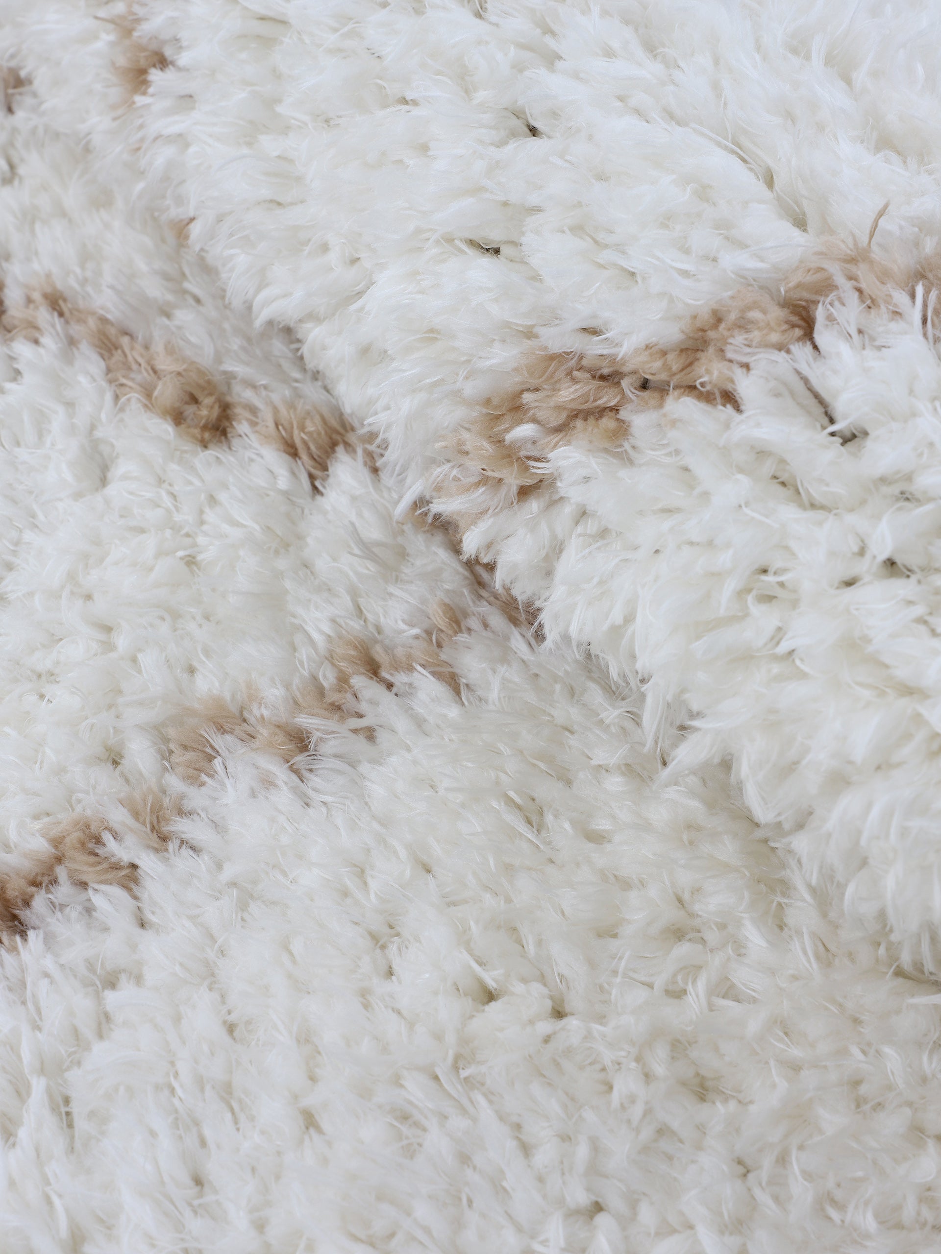 Hochflorteppich Eddy Beige