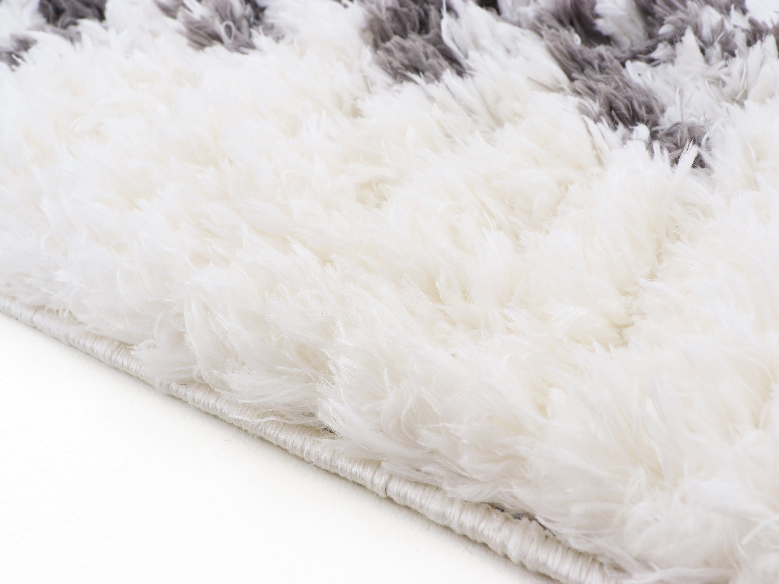 Hochflorteppich Linn Weiß