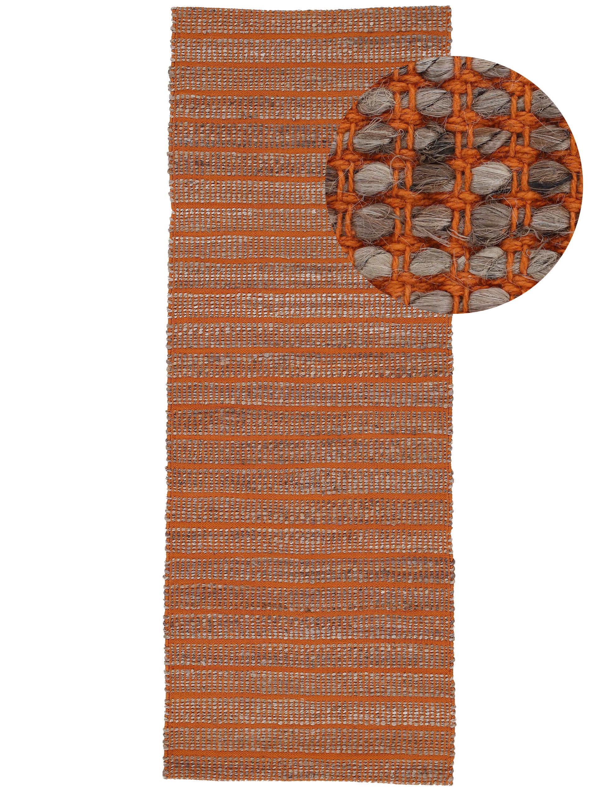 Juteteppich Lara Läufer Orange