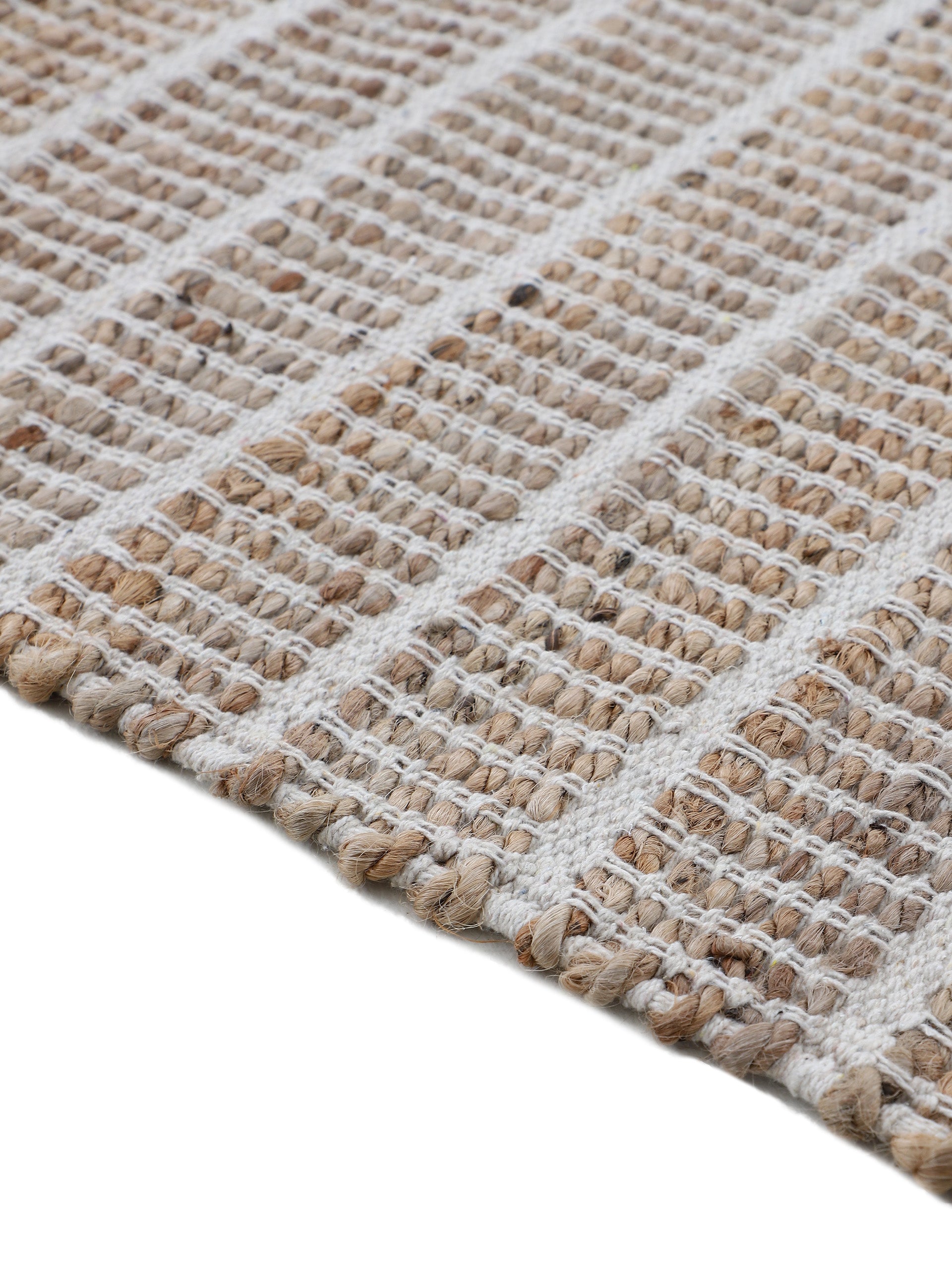 Juteteppich Lara Läufer Weiß
