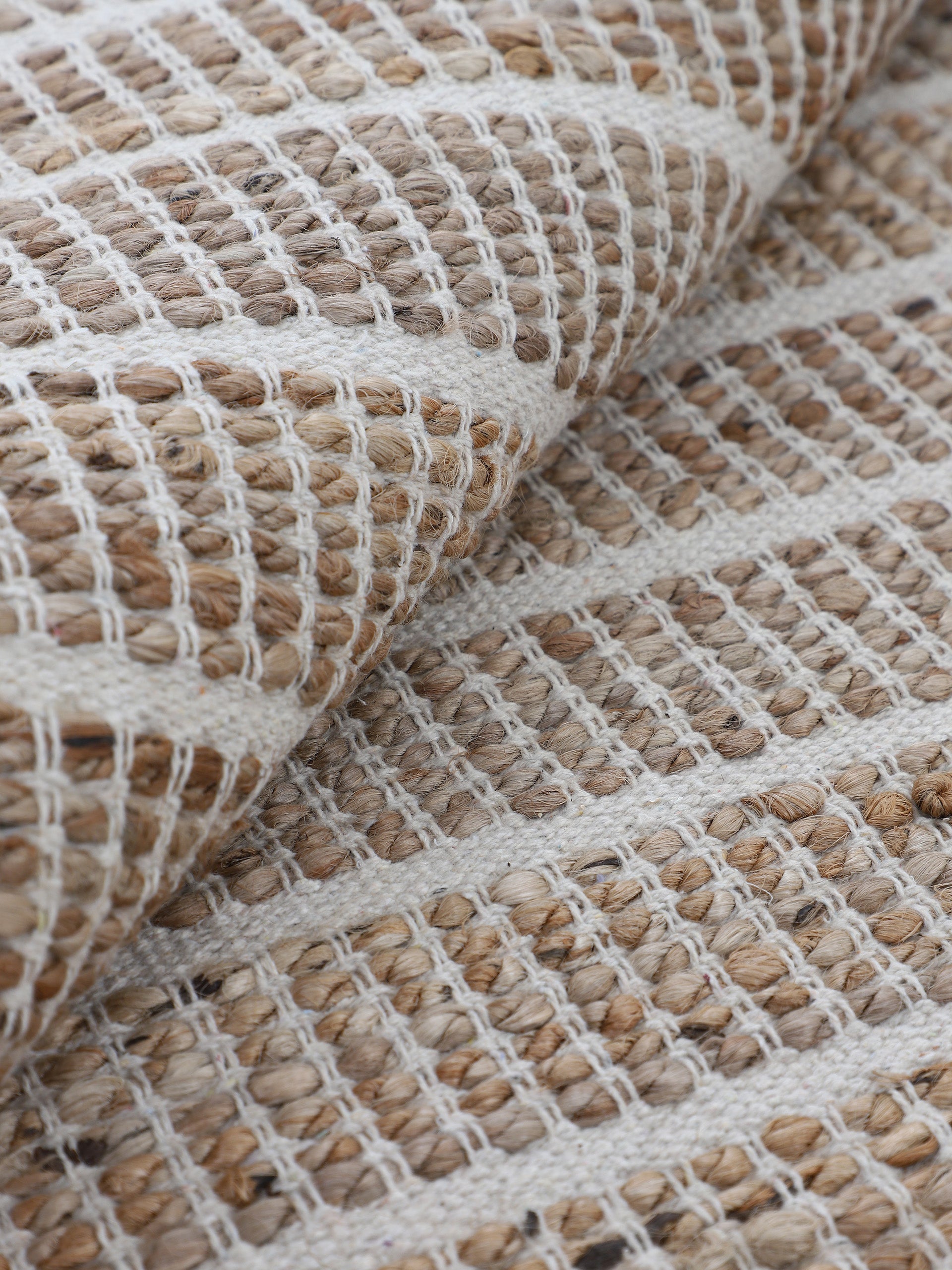 Juteteppich Lara Läufer Weiß