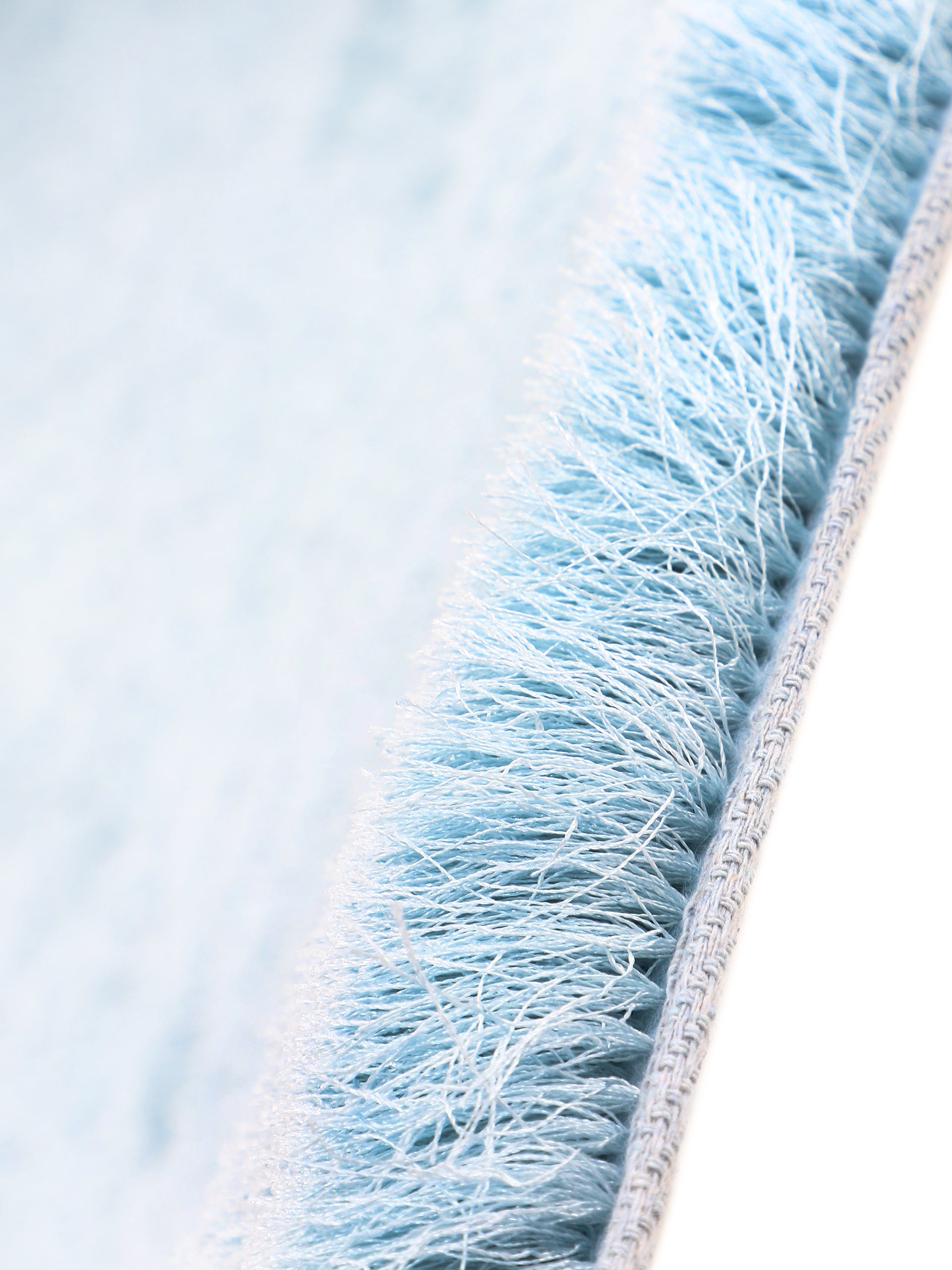 Hochflorteppich Breeze Rund Hellblau