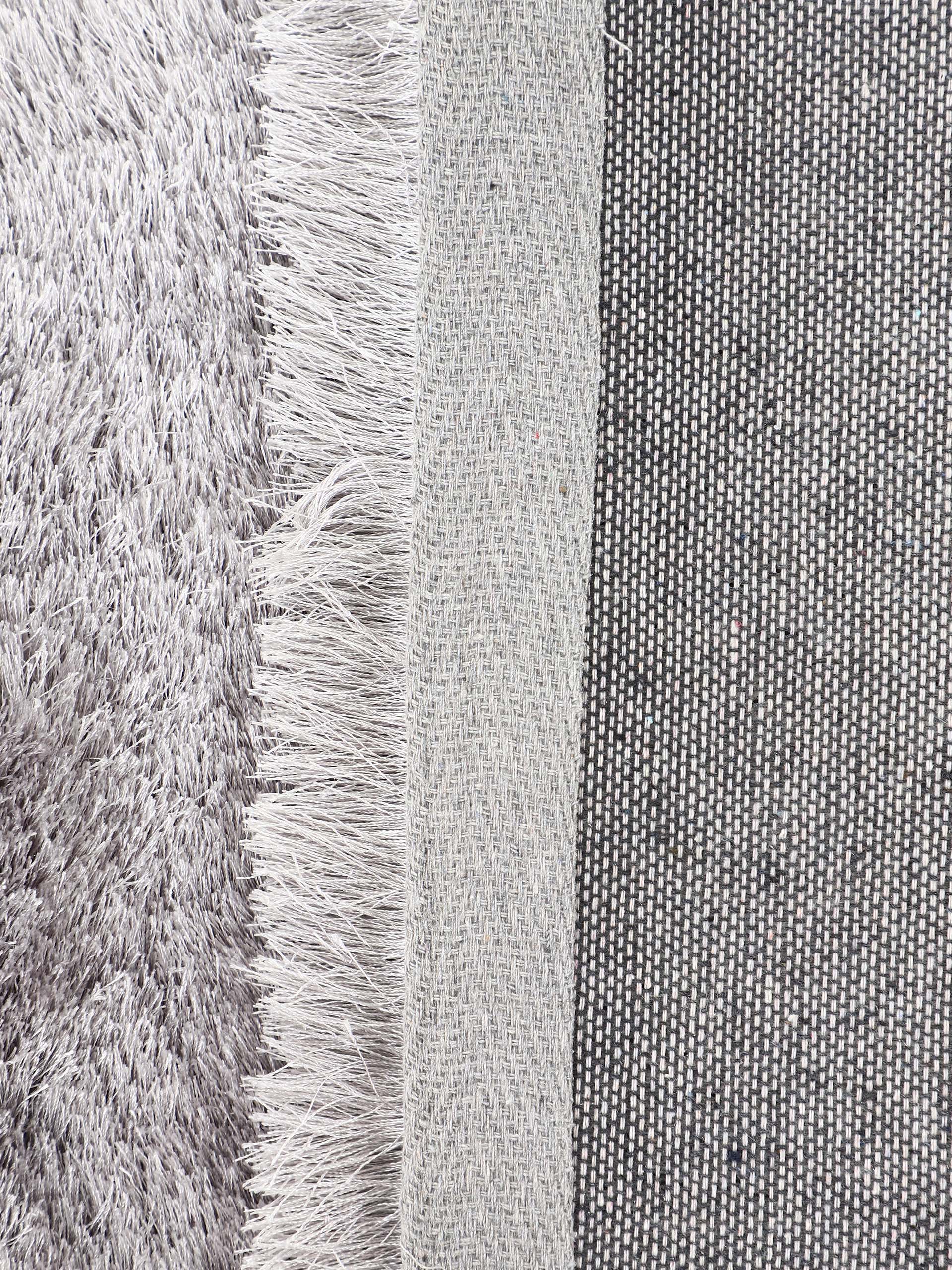 Hochflorteppich Breeze Rund Hellgrau