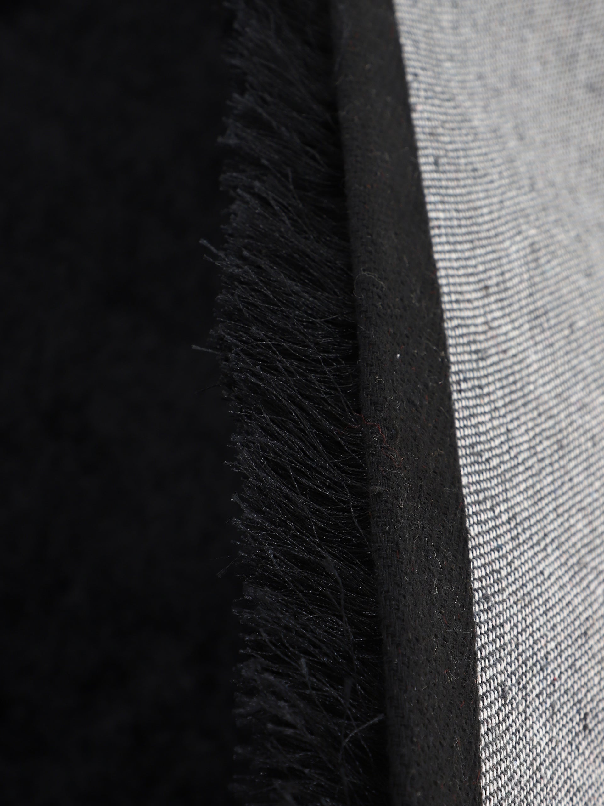 Hochflorteppich Breeze Rund Schwarz