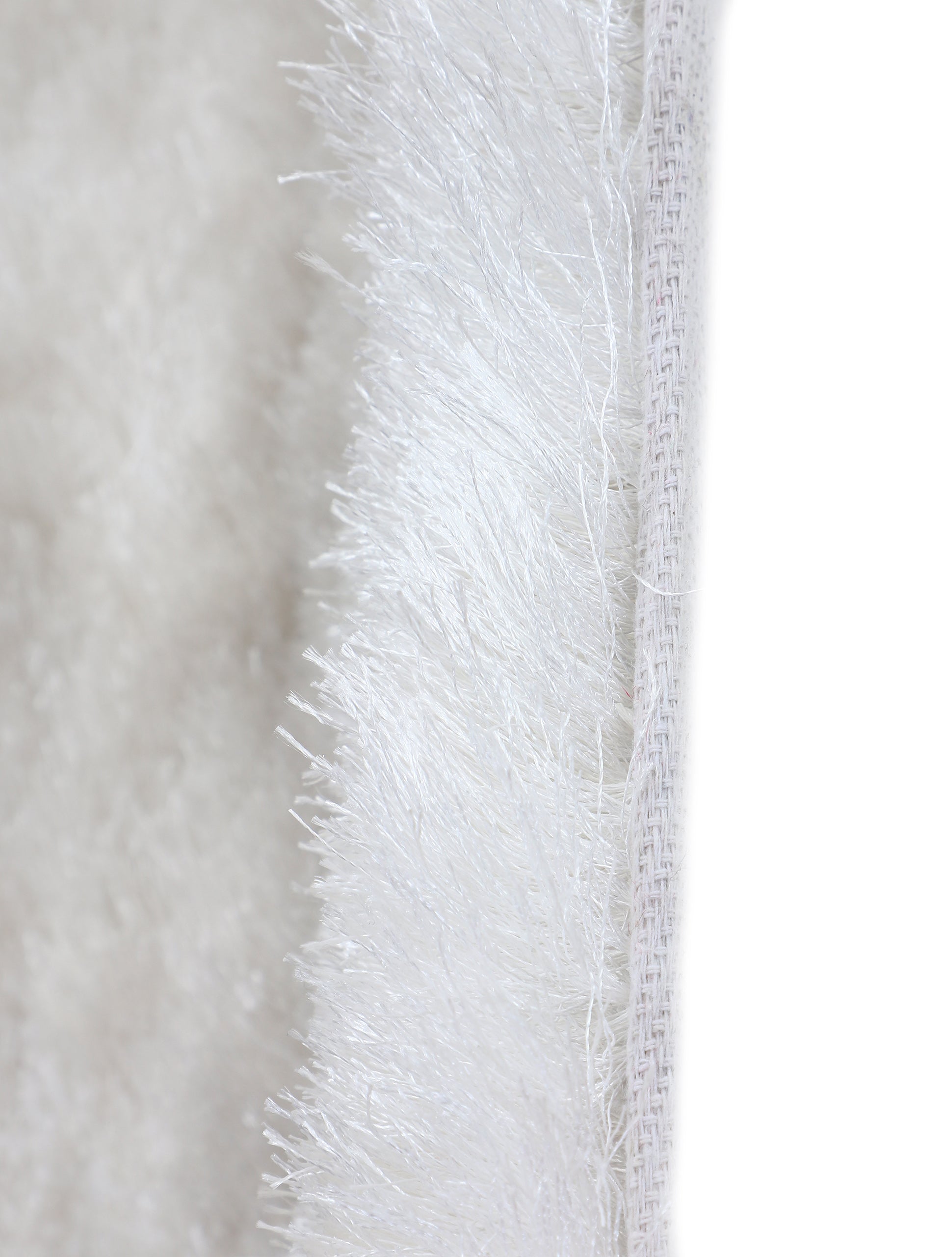 Hochflorteppich Breeze Rund Weiß