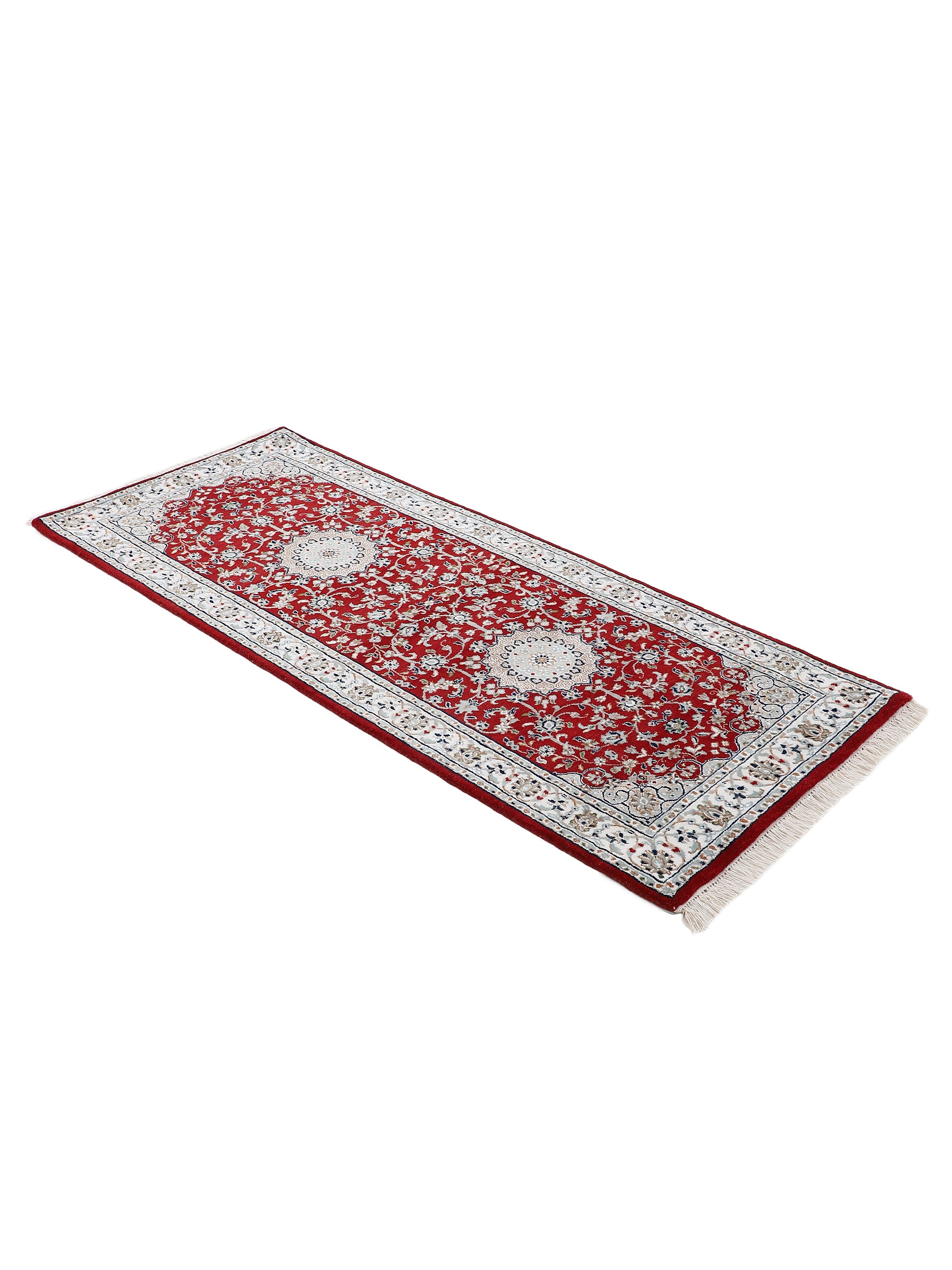 Nain Teppich Läufer Rot