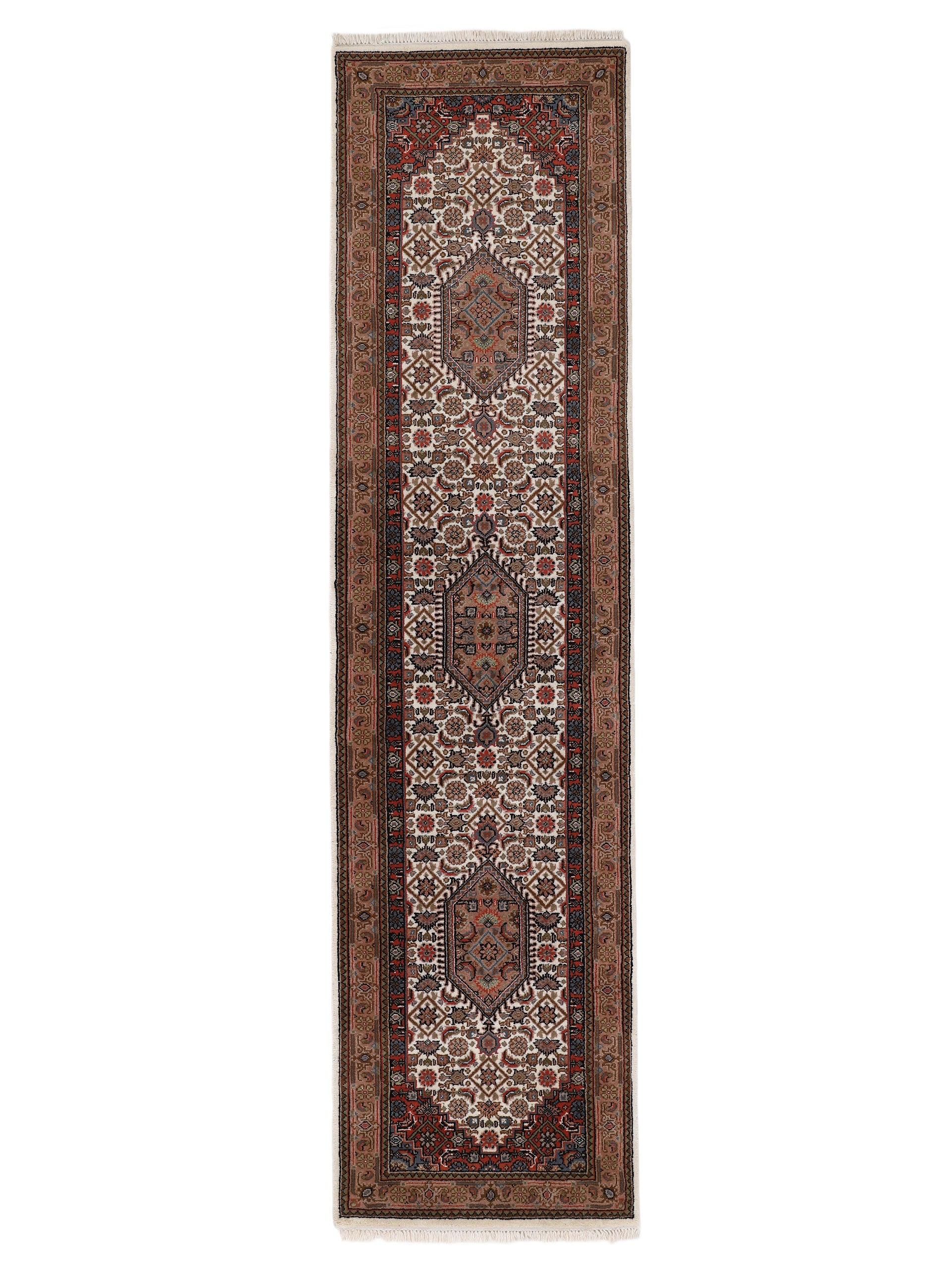 Bidjar Teppich Läufer Creme