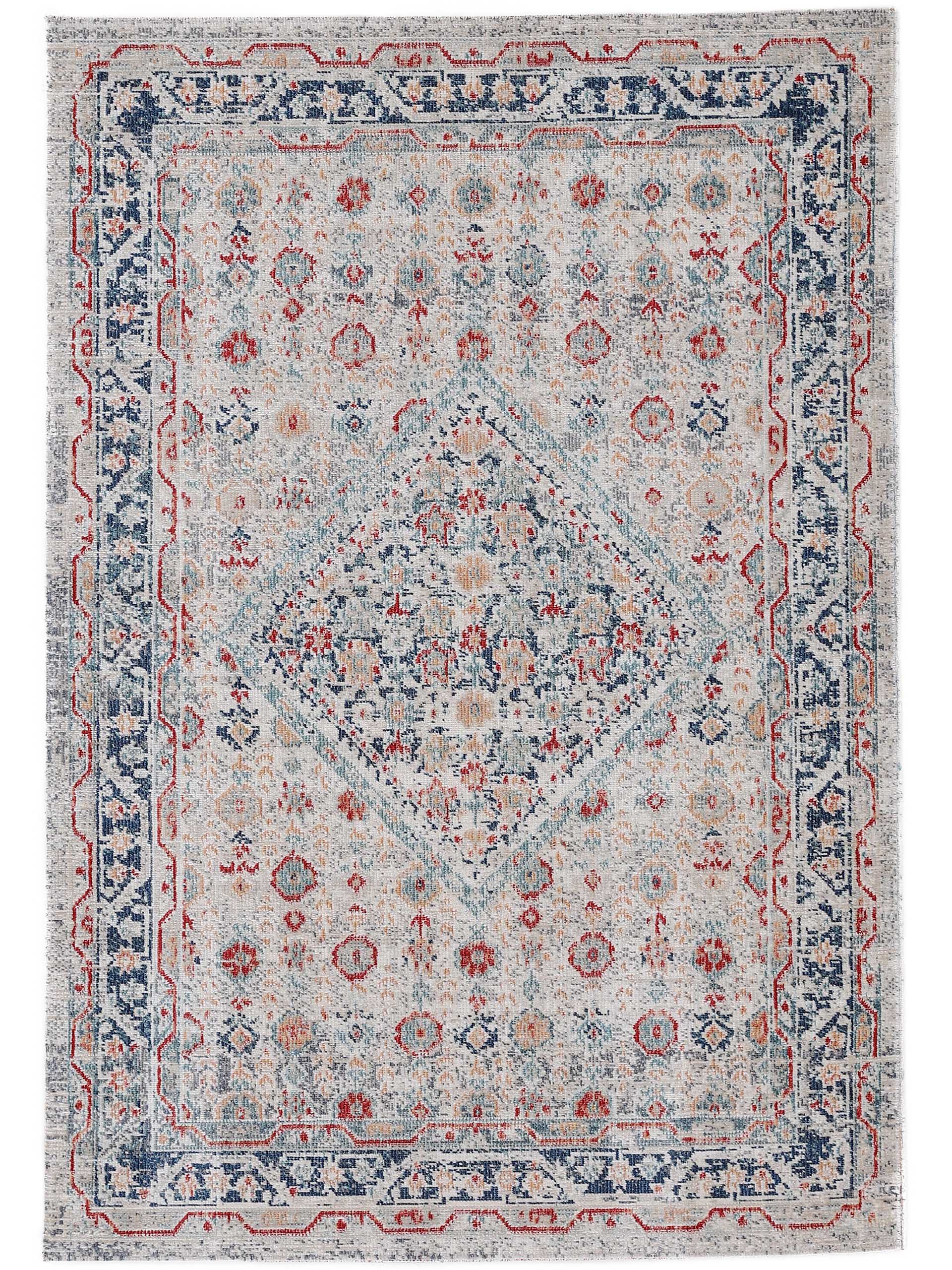 Flachgewebeteppich Noah Hellgrau