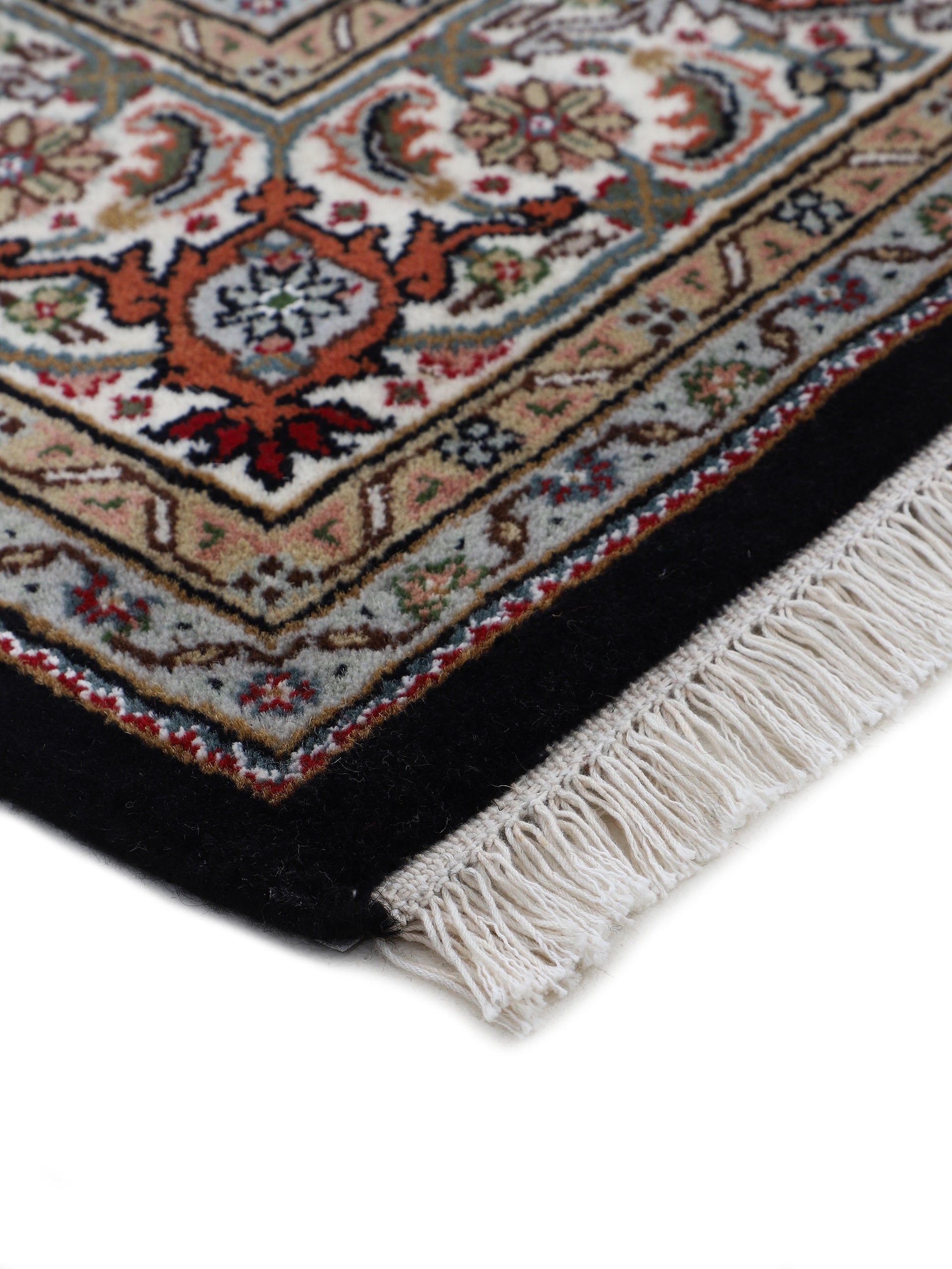 Tabriz Mahi Läufer Teppich