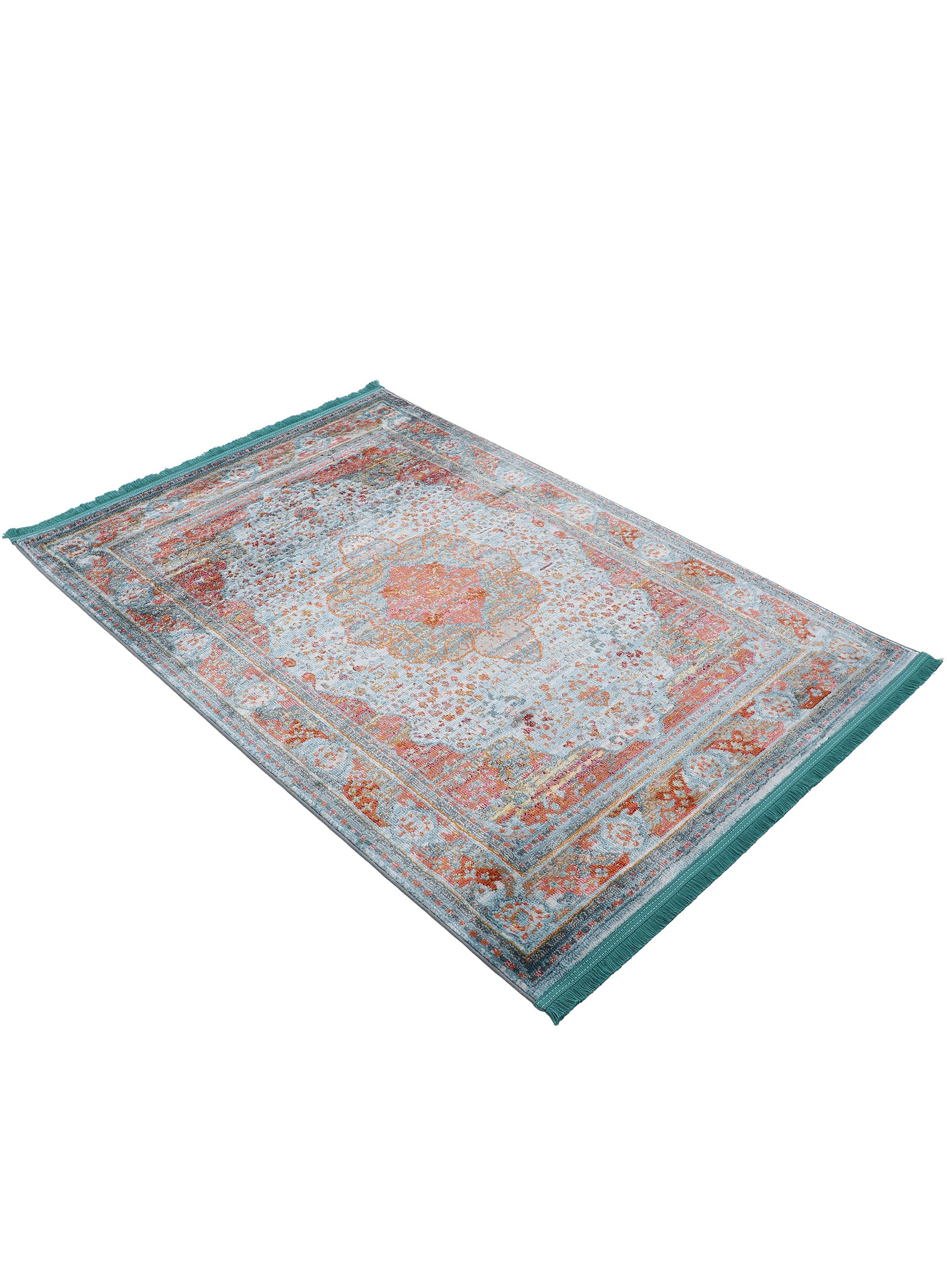 Vintage Teppich Desna Blau