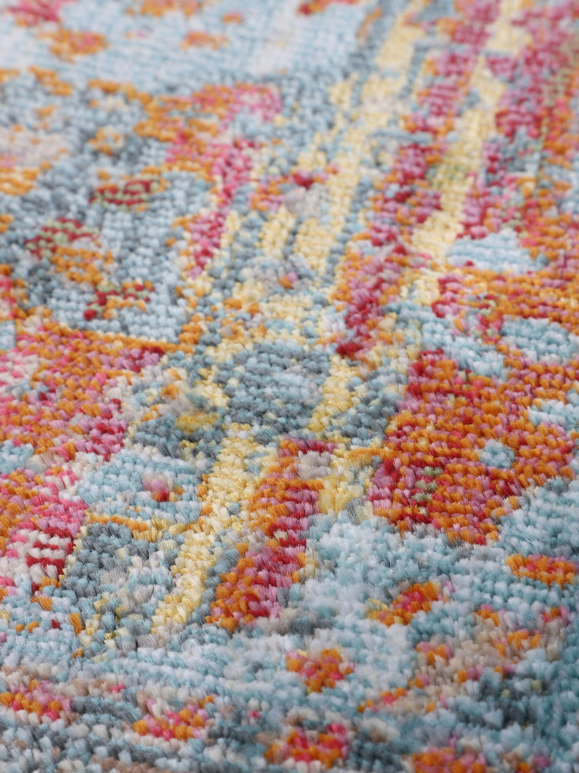 Vintage Teppich Desna Blau