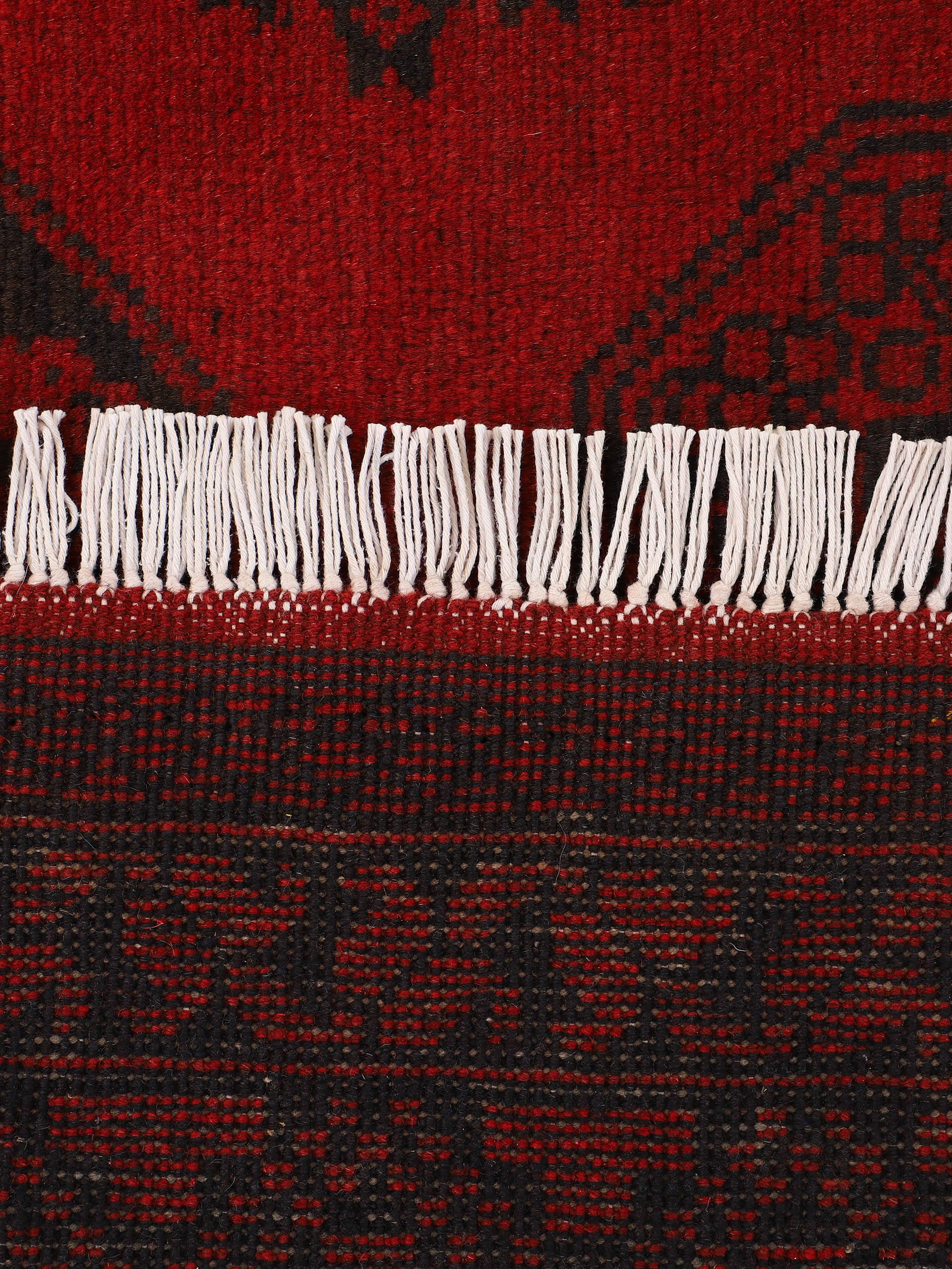 Afghan Akhche Teppich Rot