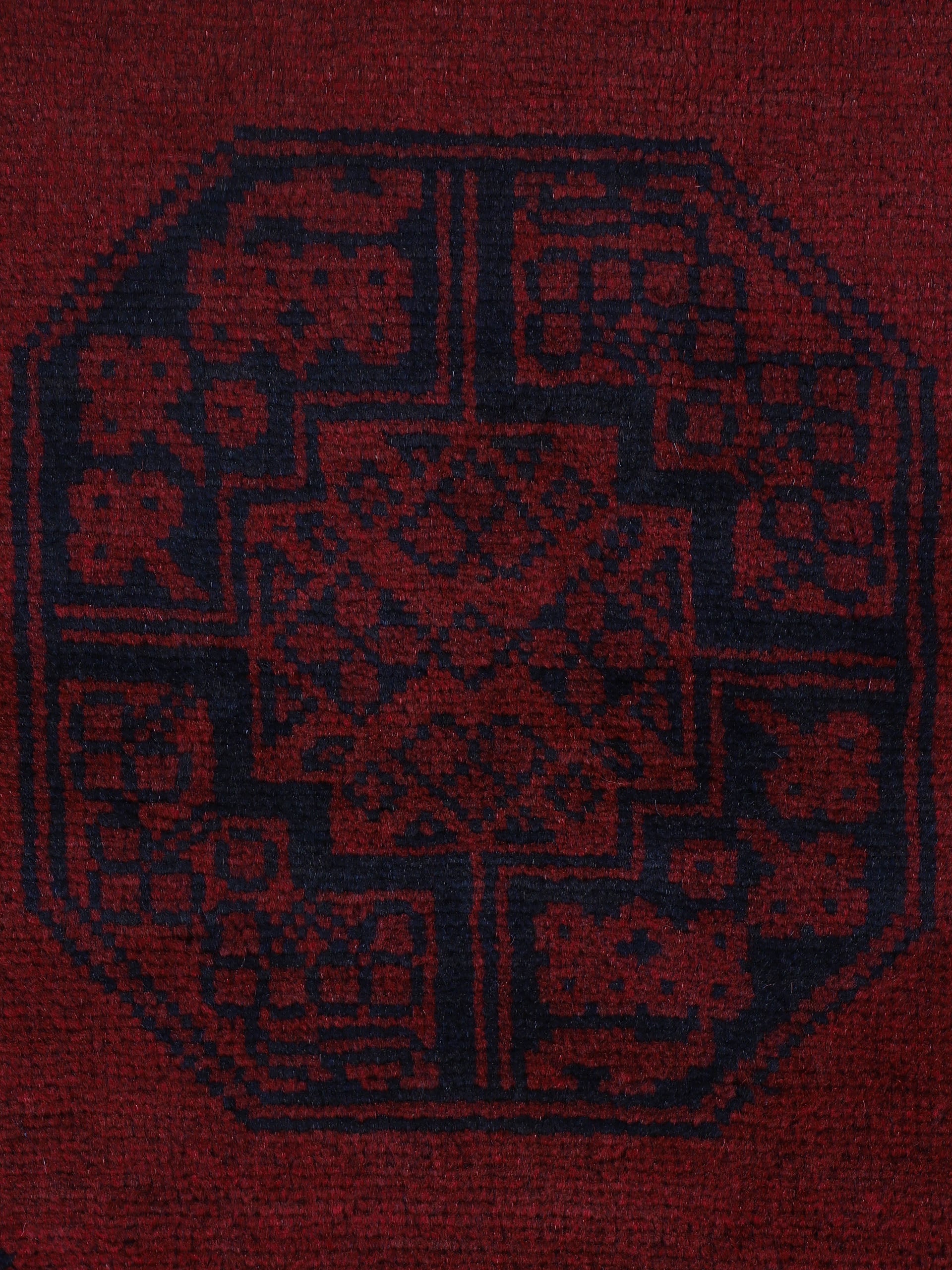 Afghan Akhche Teppich Rot