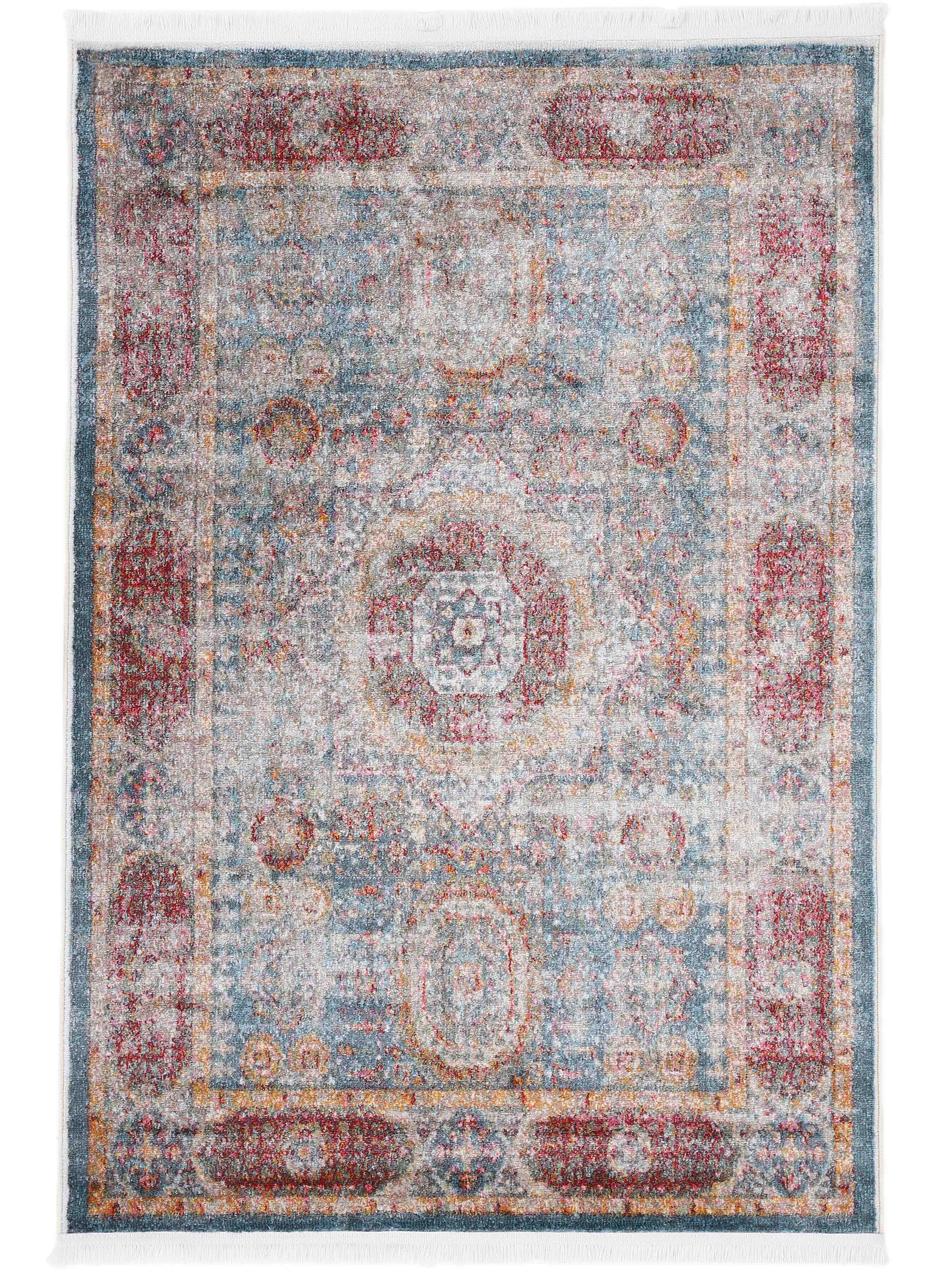 Vintage Teppich Mora Blau