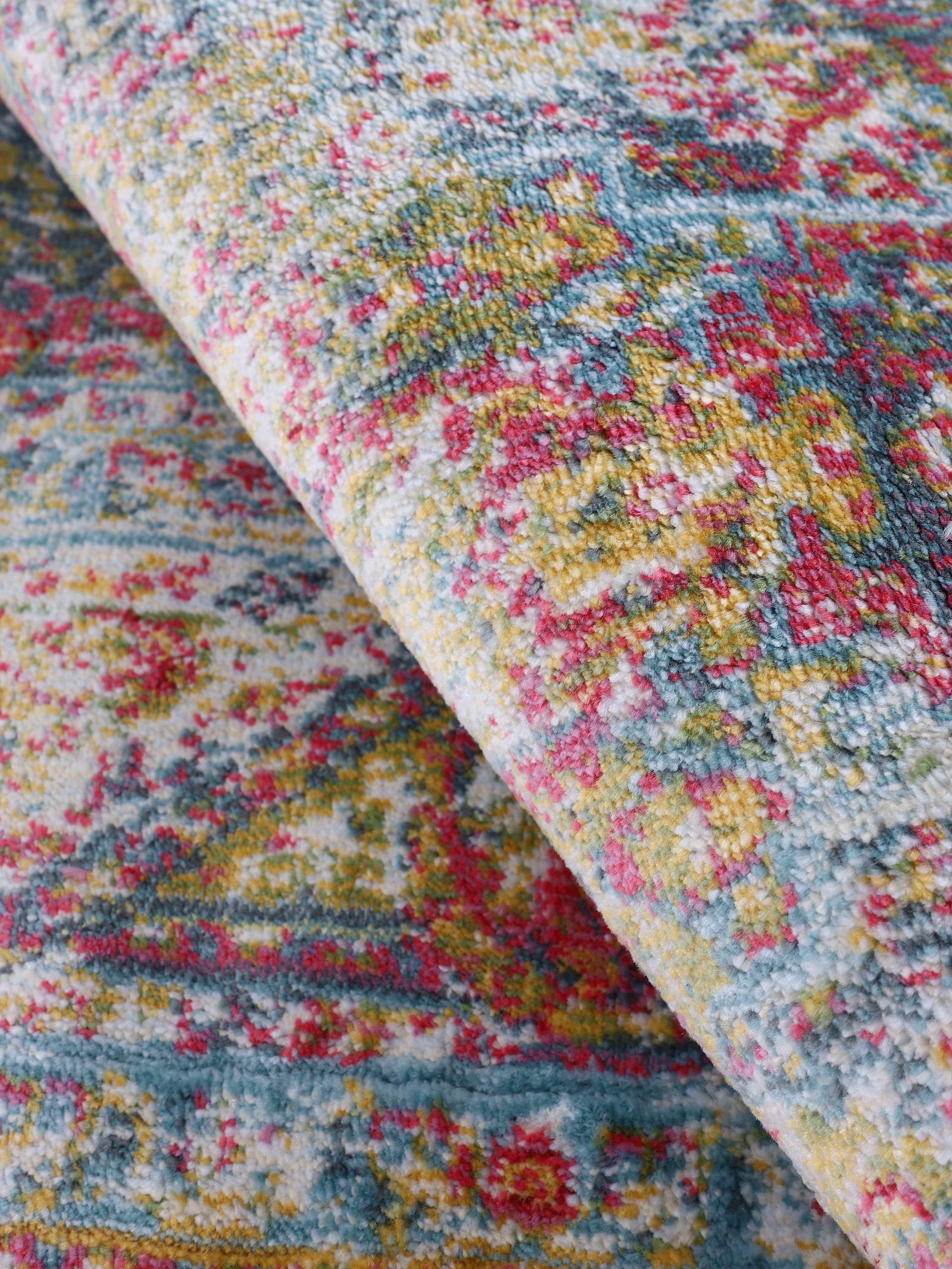 Vintage Teppich Yuri Türkis