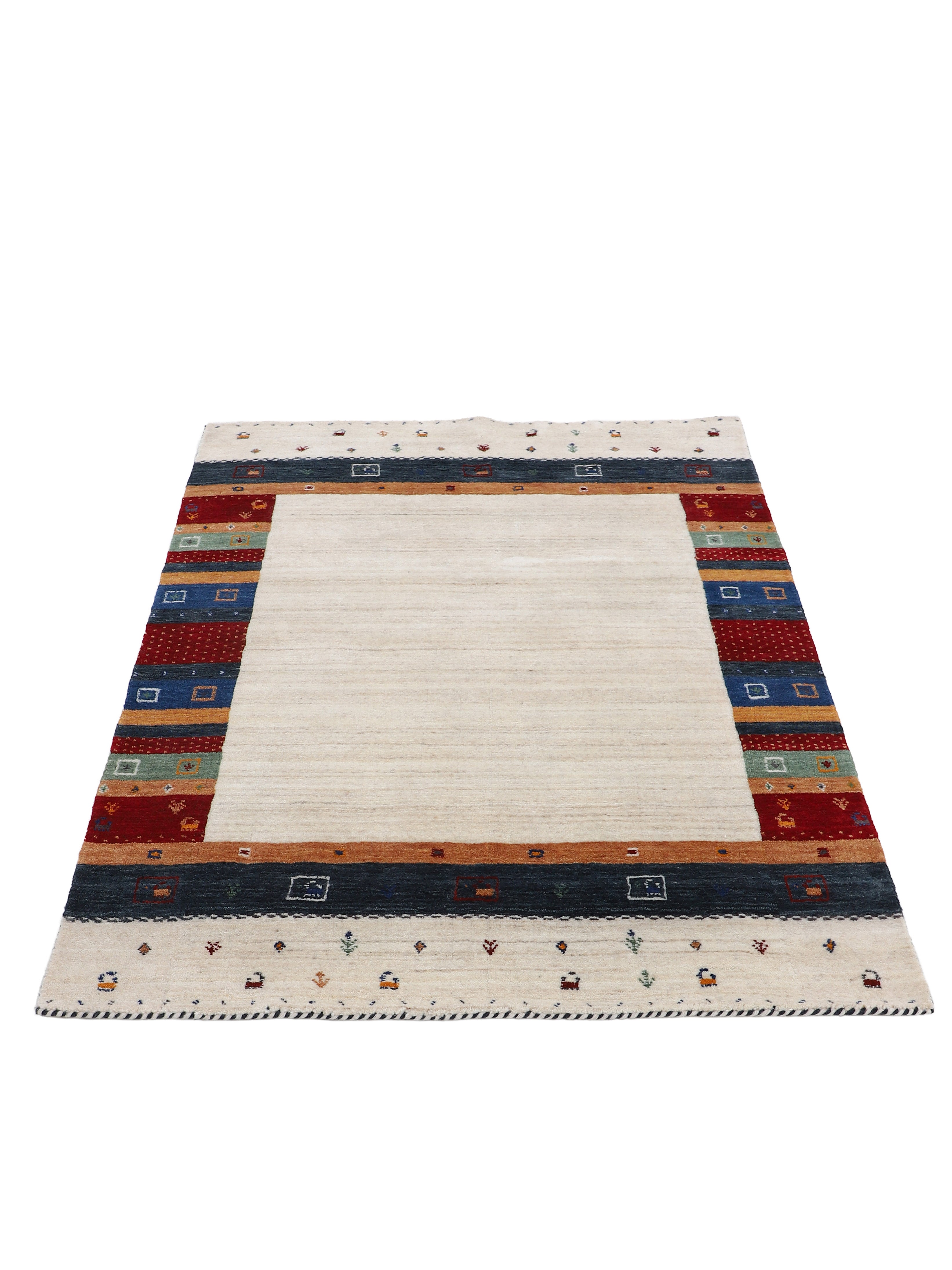 Wollteppich Gabbeh Nura Beige