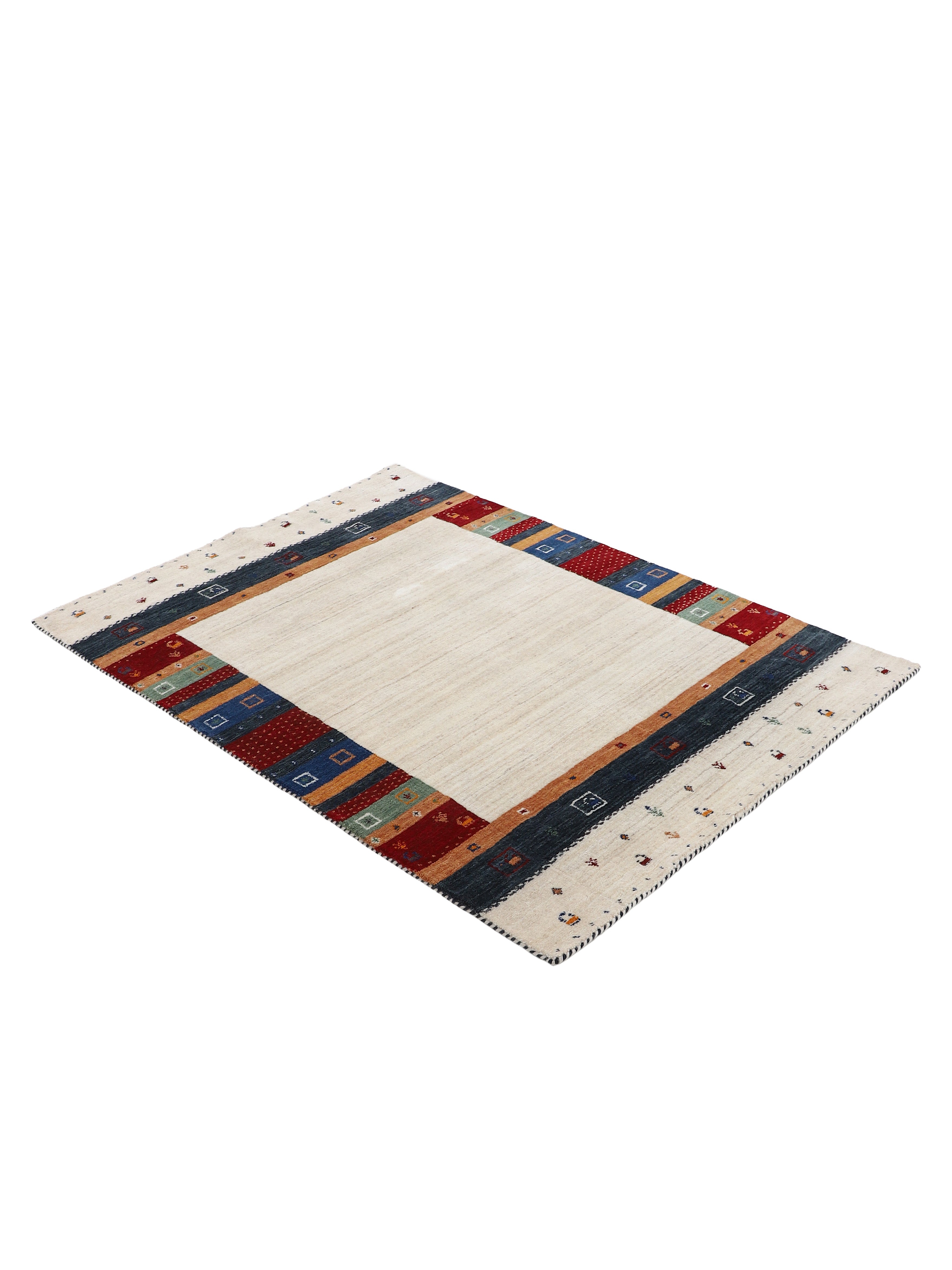 Wollteppich Gabbeh Nura Beige