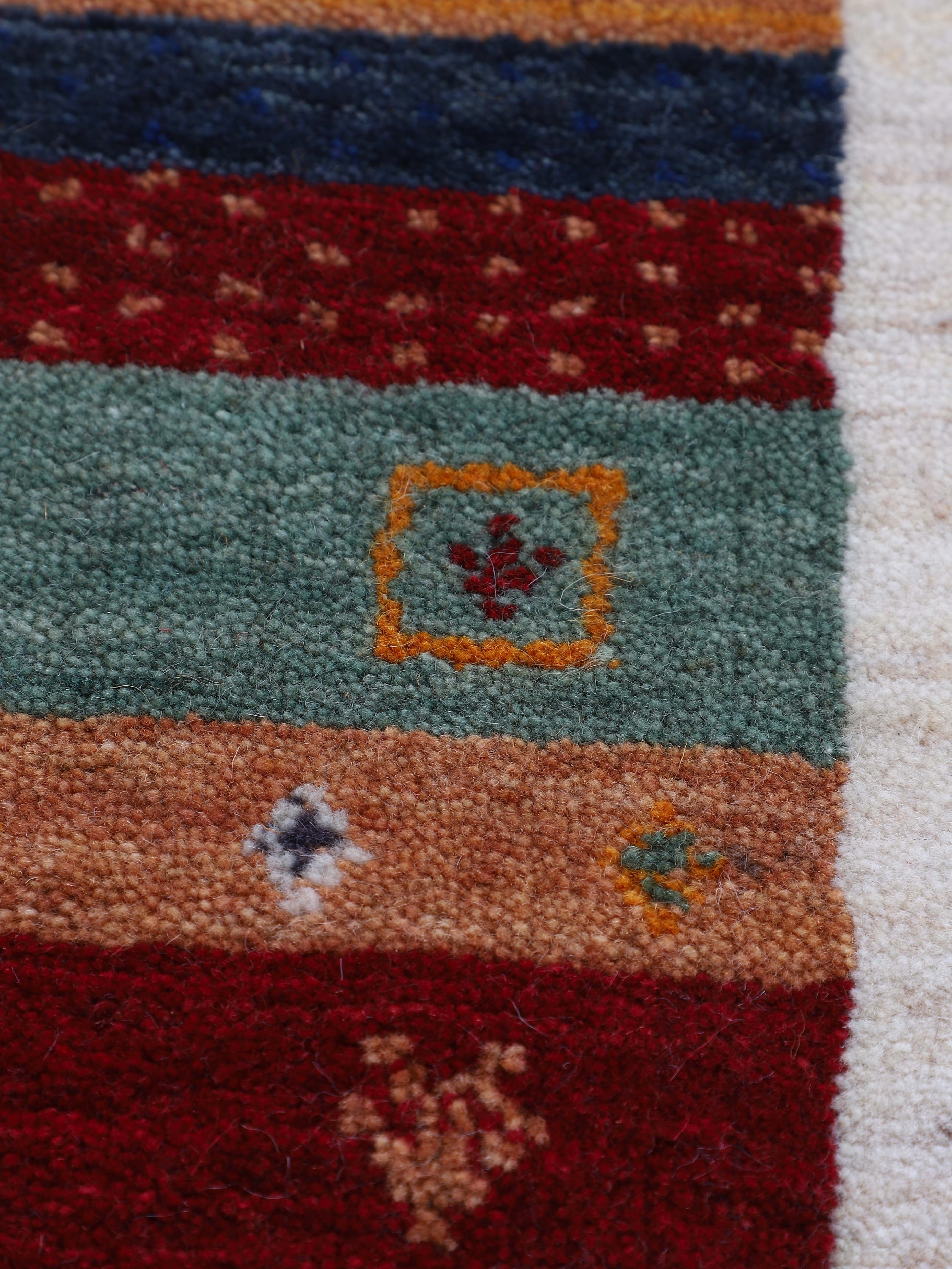 Wollteppich Gabbeh Nura Beige