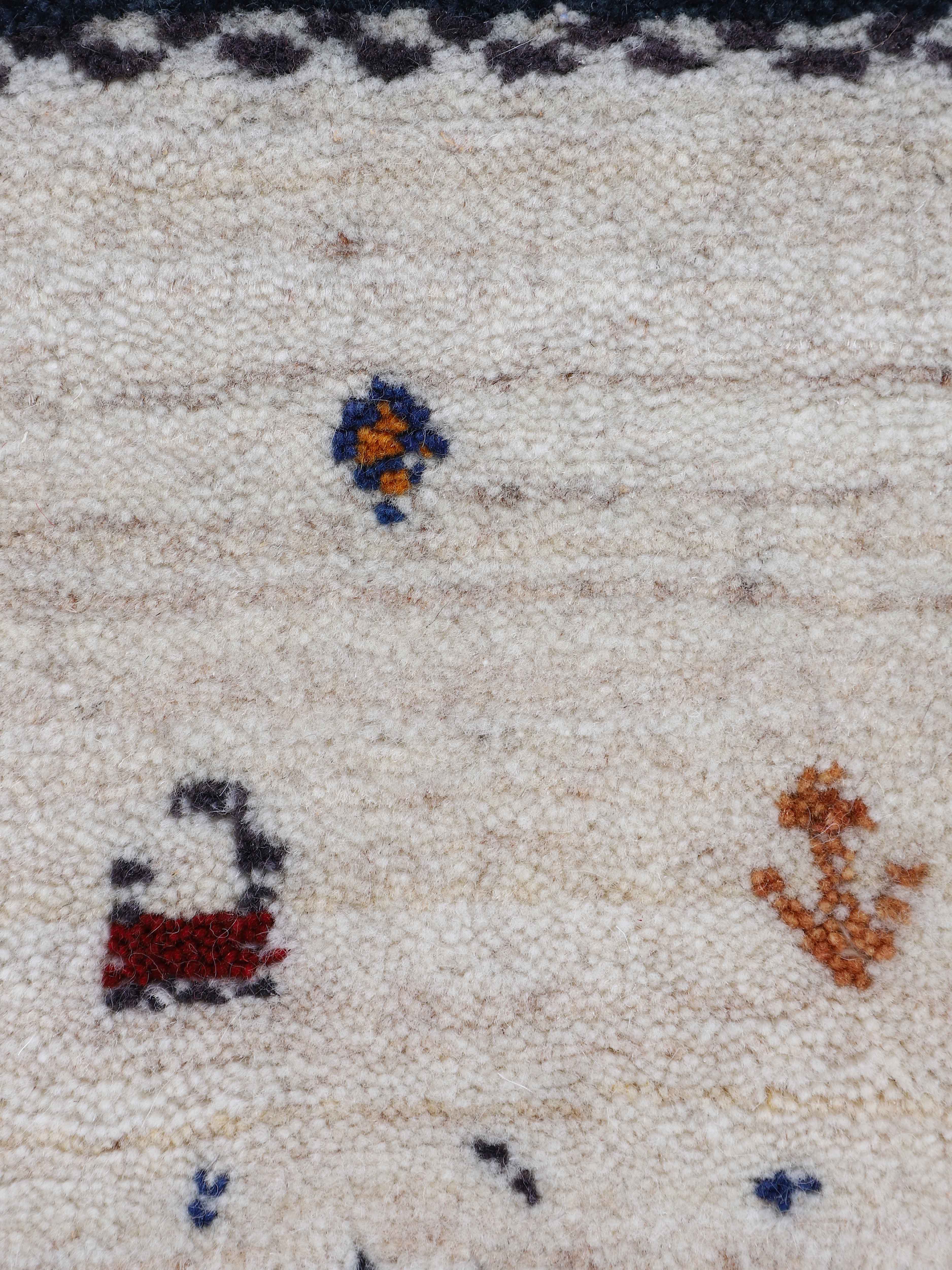 Wollteppich Gabbeh Nura Beige