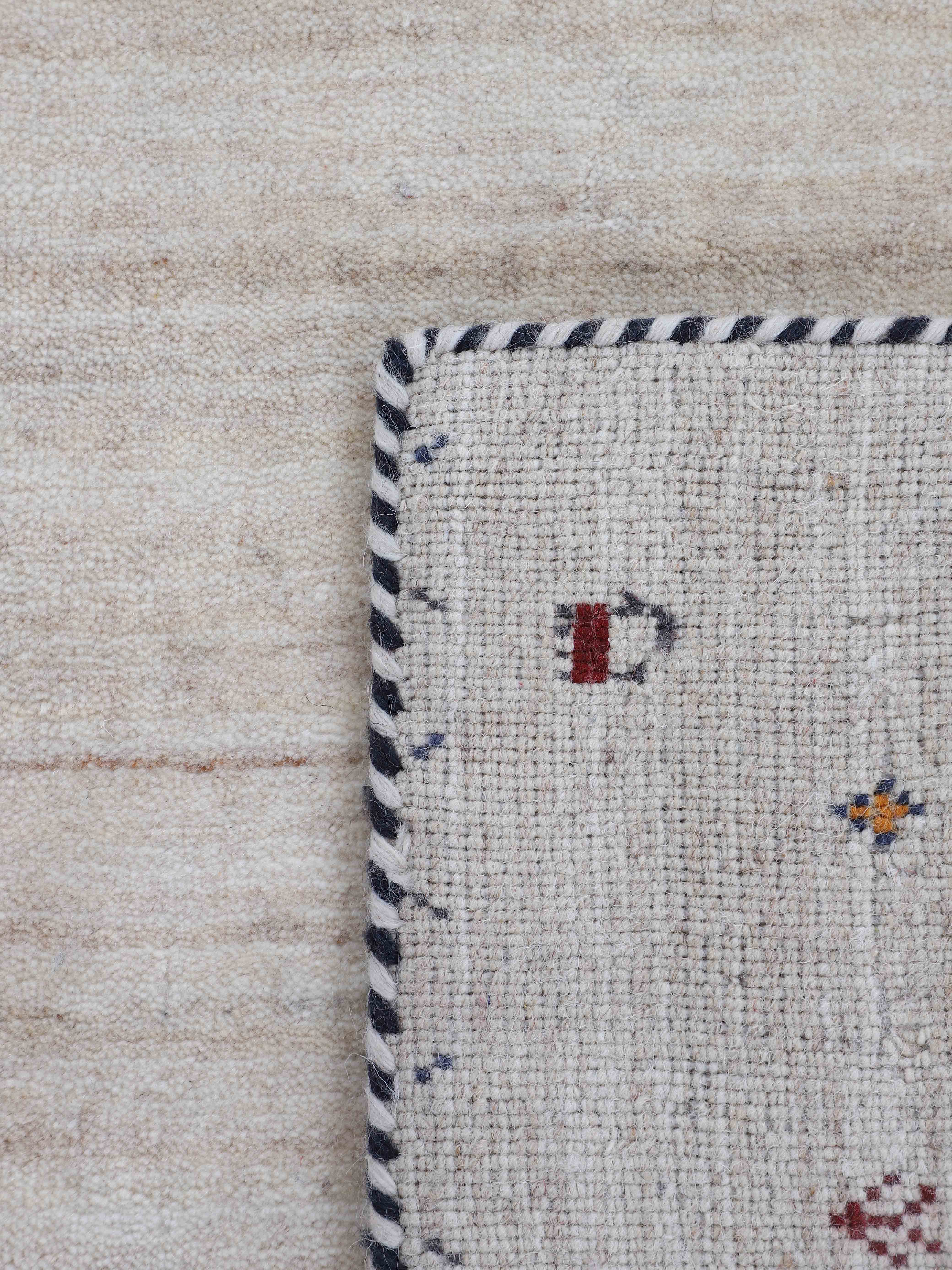 Wollteppich Gabbeh Nura Beige