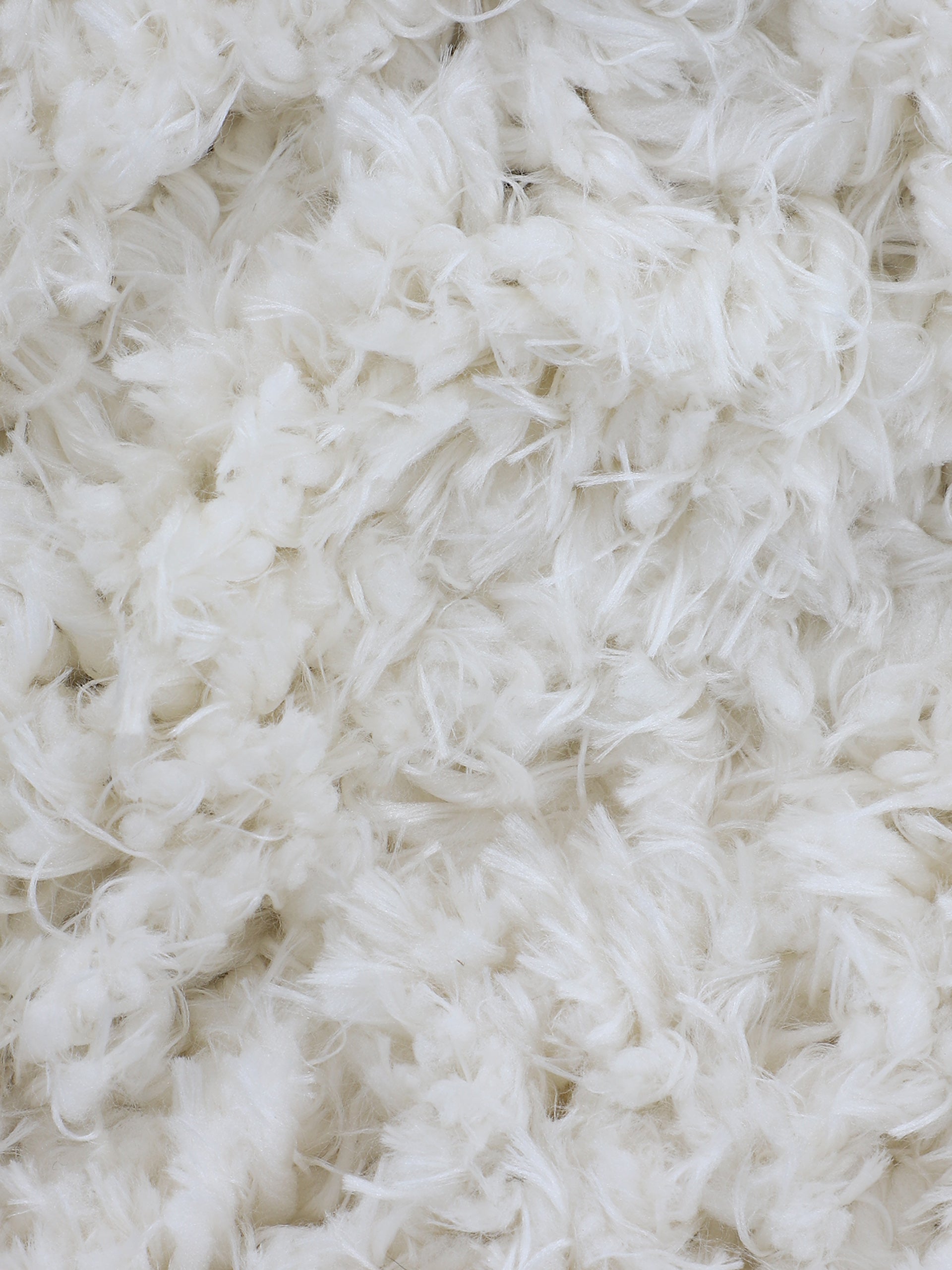 Hochflorteppich Eddy Quadratisch Weiß