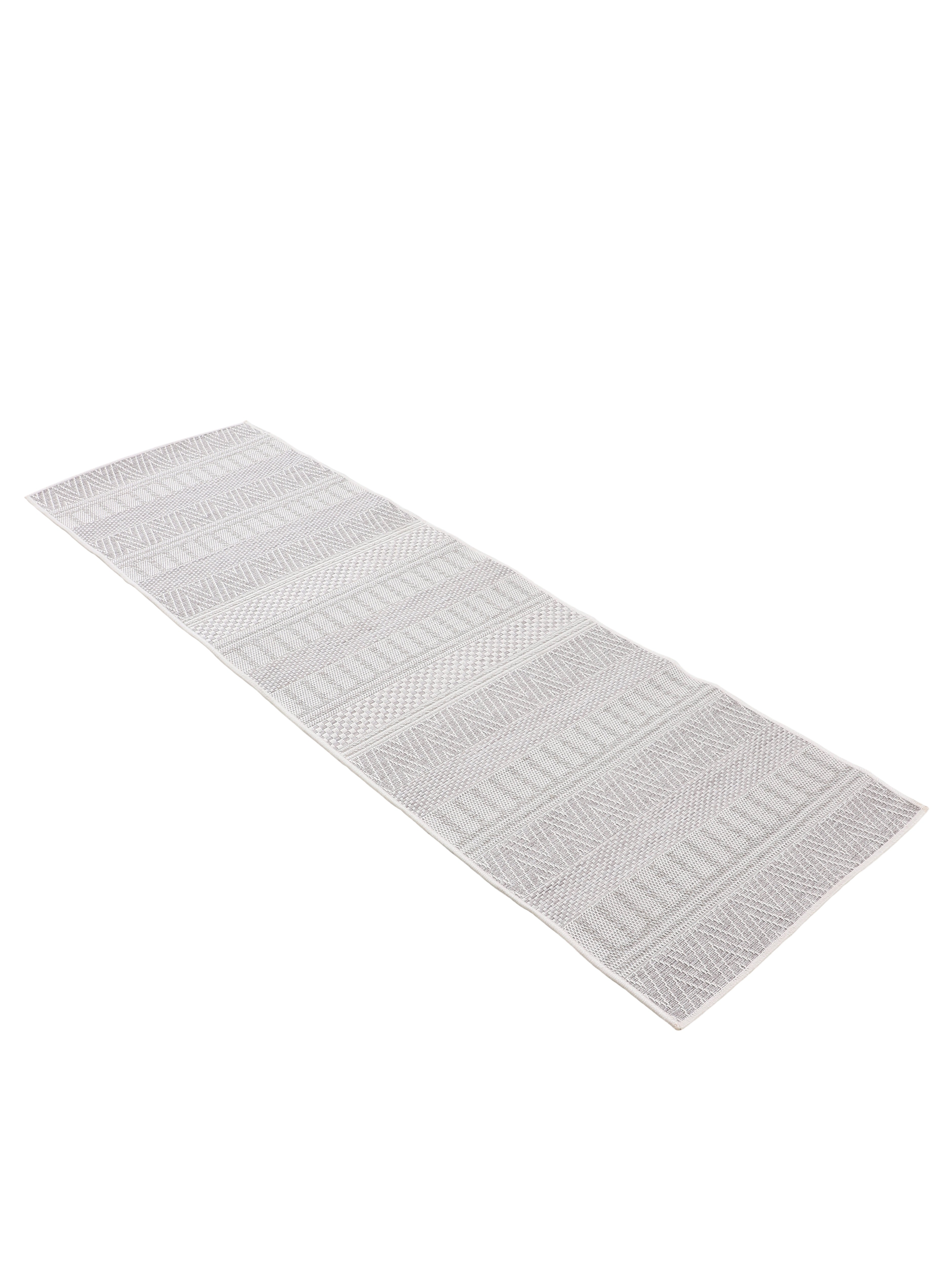 In- & Outdoor Teppich Boho Läufer Beige