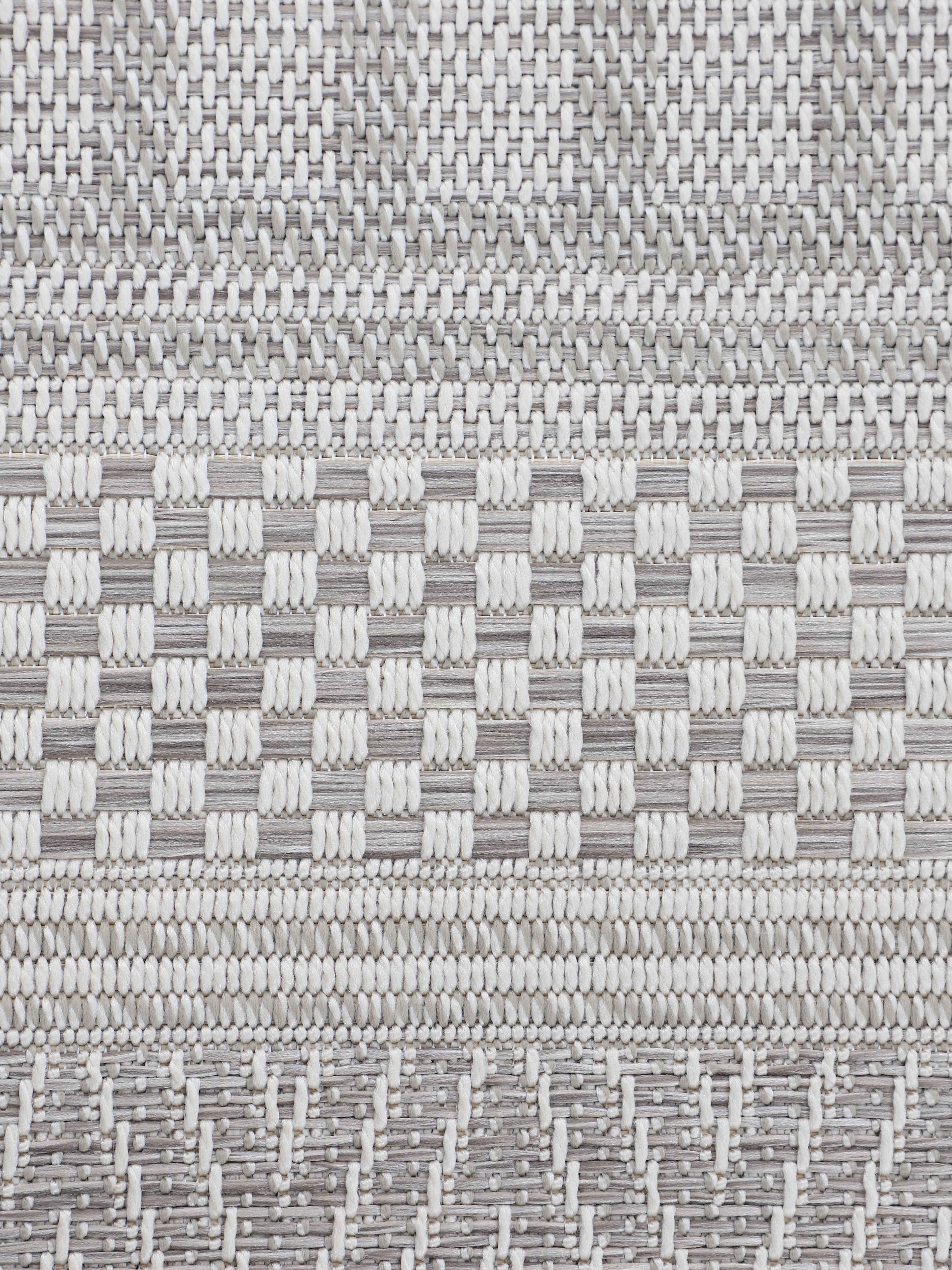 In- & Outdoor Teppich Boho Läufer Beige