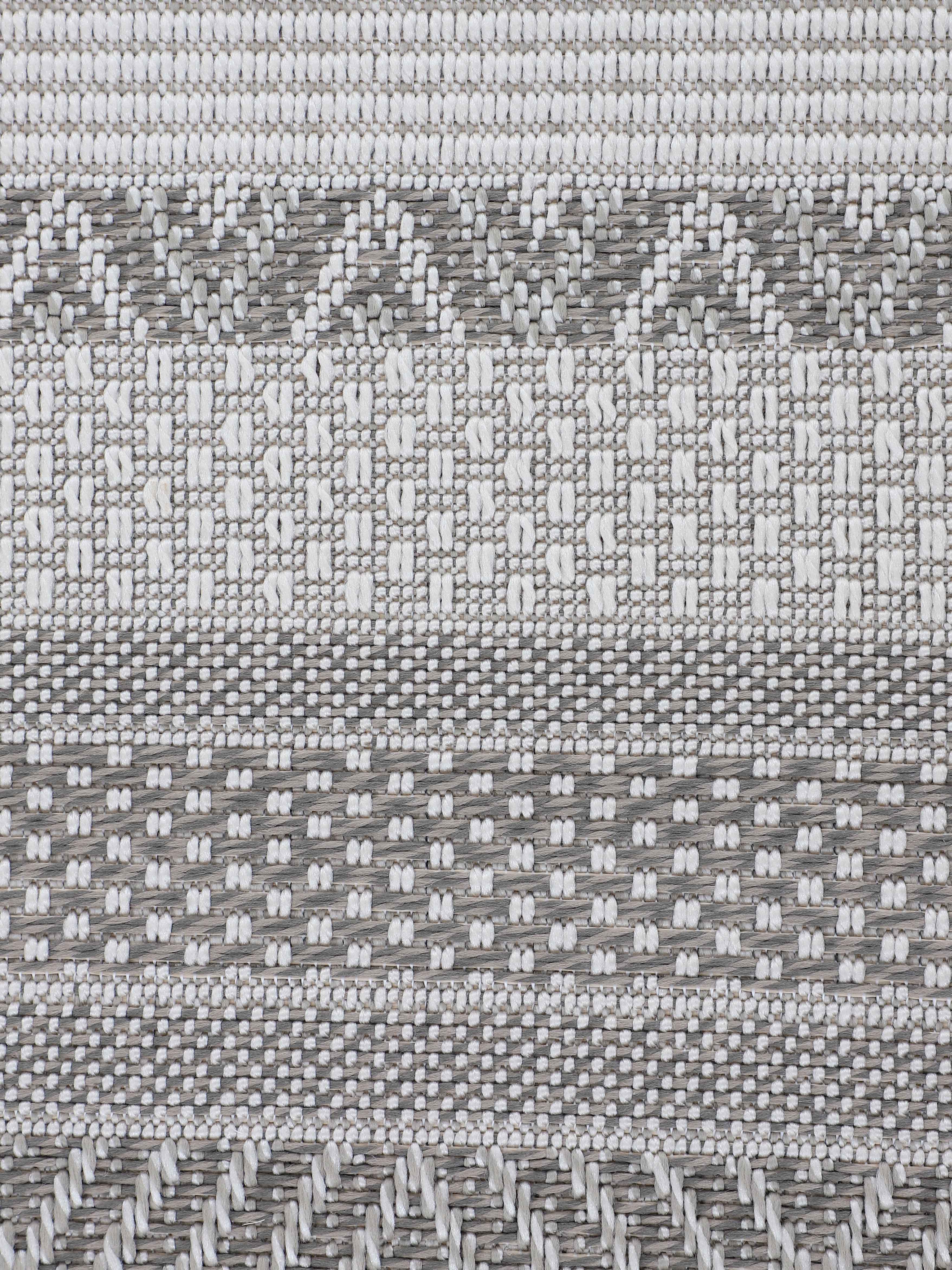 In- & Outdoor Teppich Boho Läufer Beige