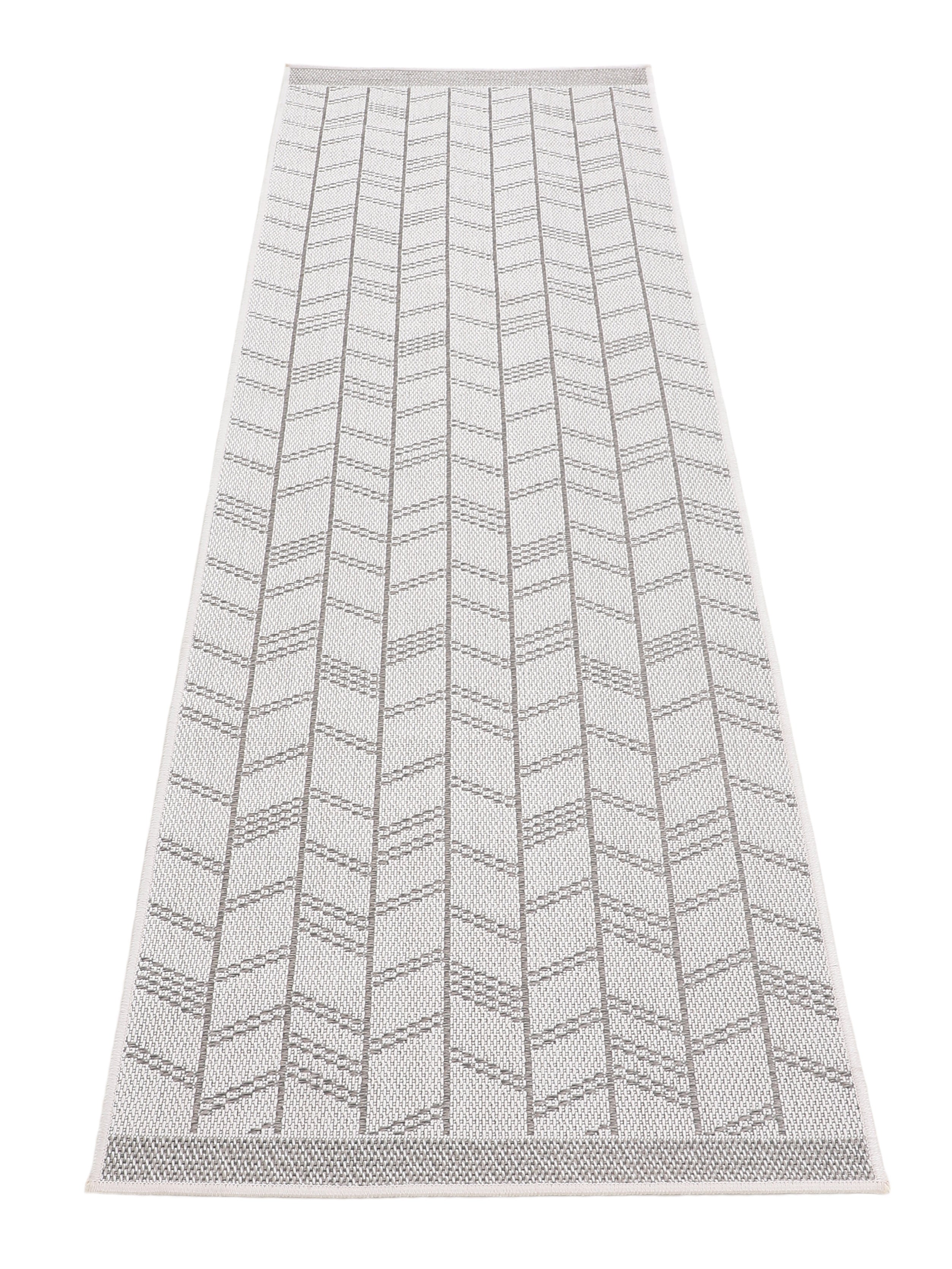 In- & Outdoor Teppich Boho Läufer Beige