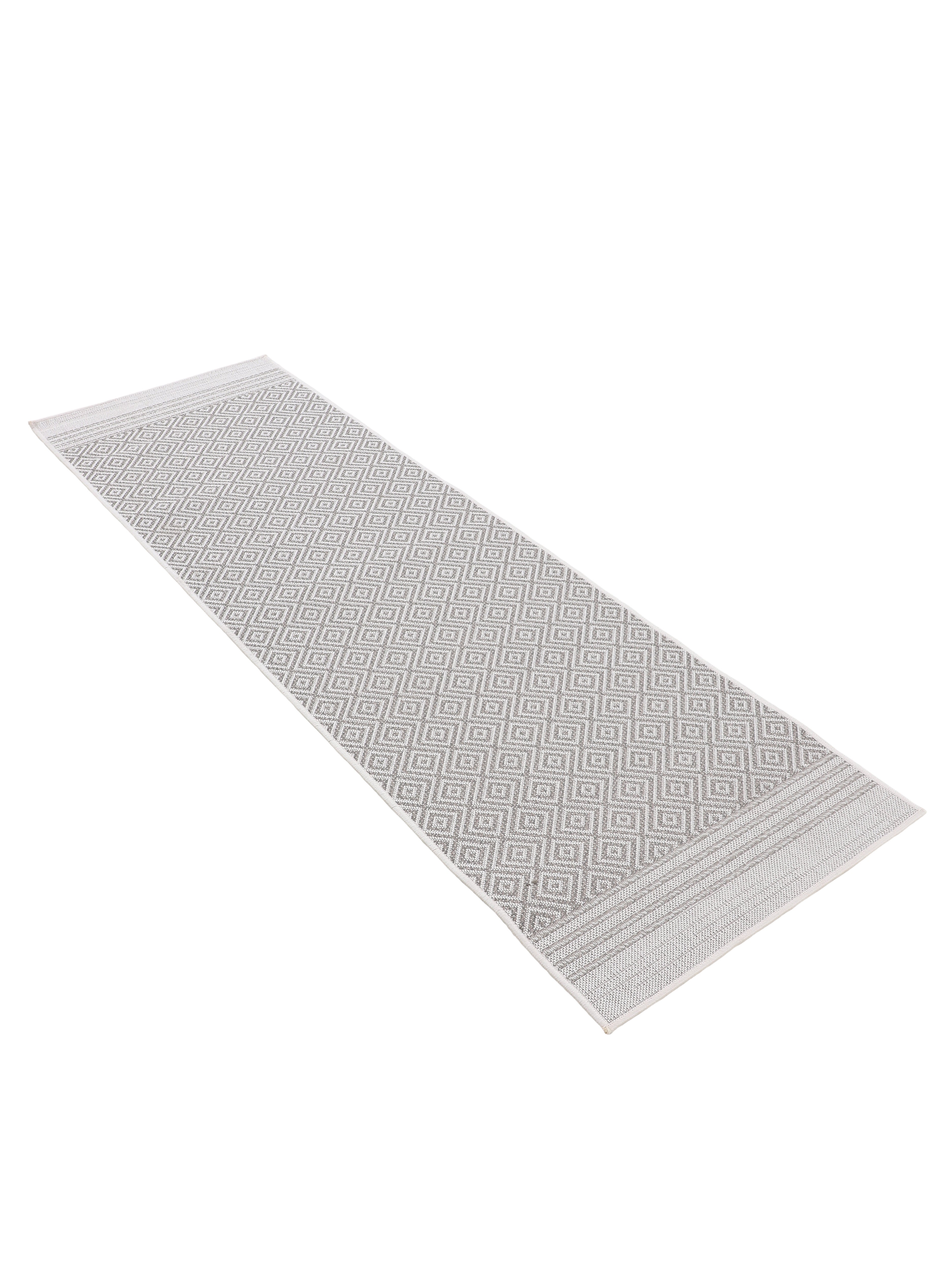 In- & Outdoor Teppich Boho Läufer Beige