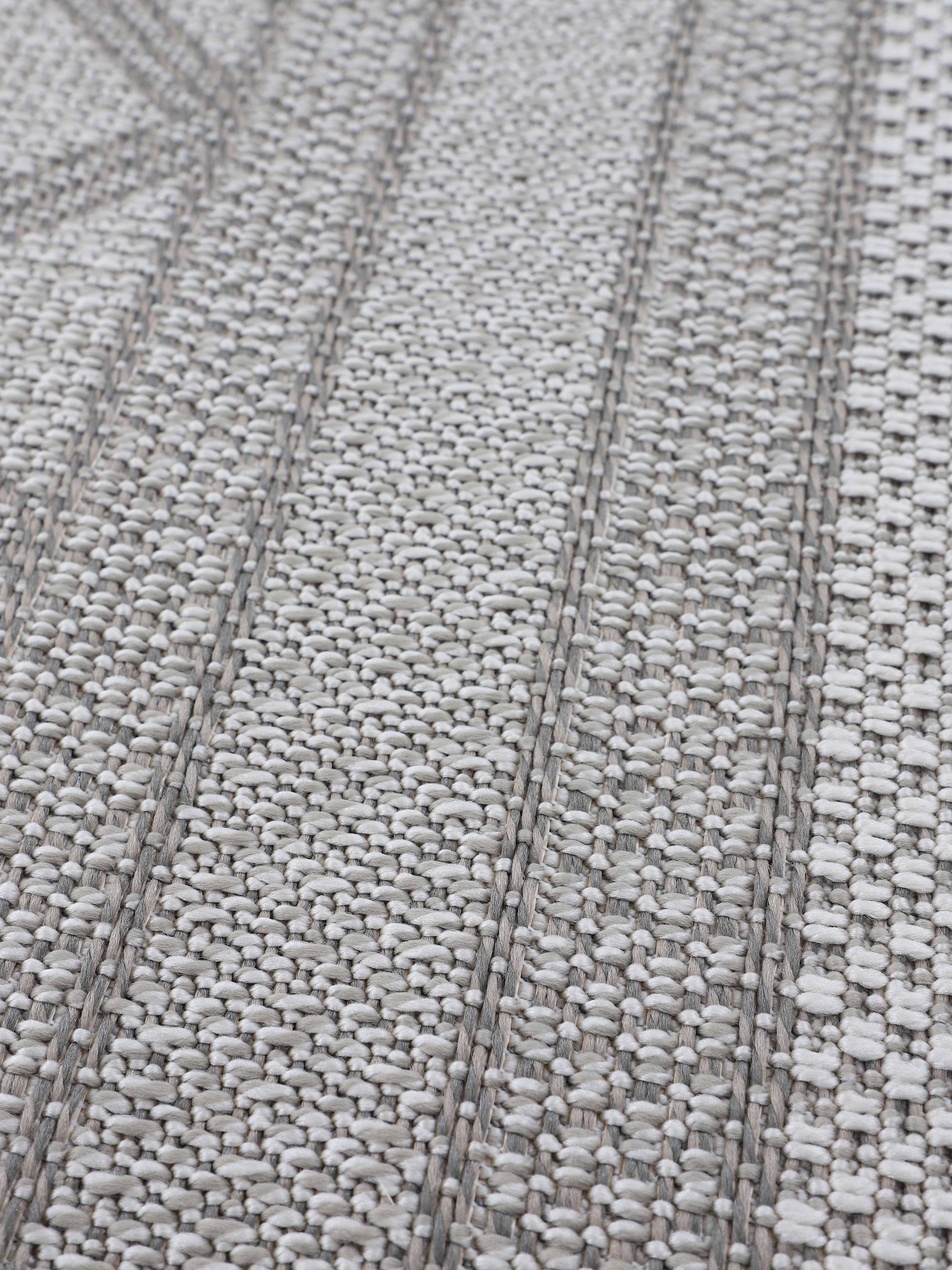 In- & Outdoor Teppich Boho Läufer Beige