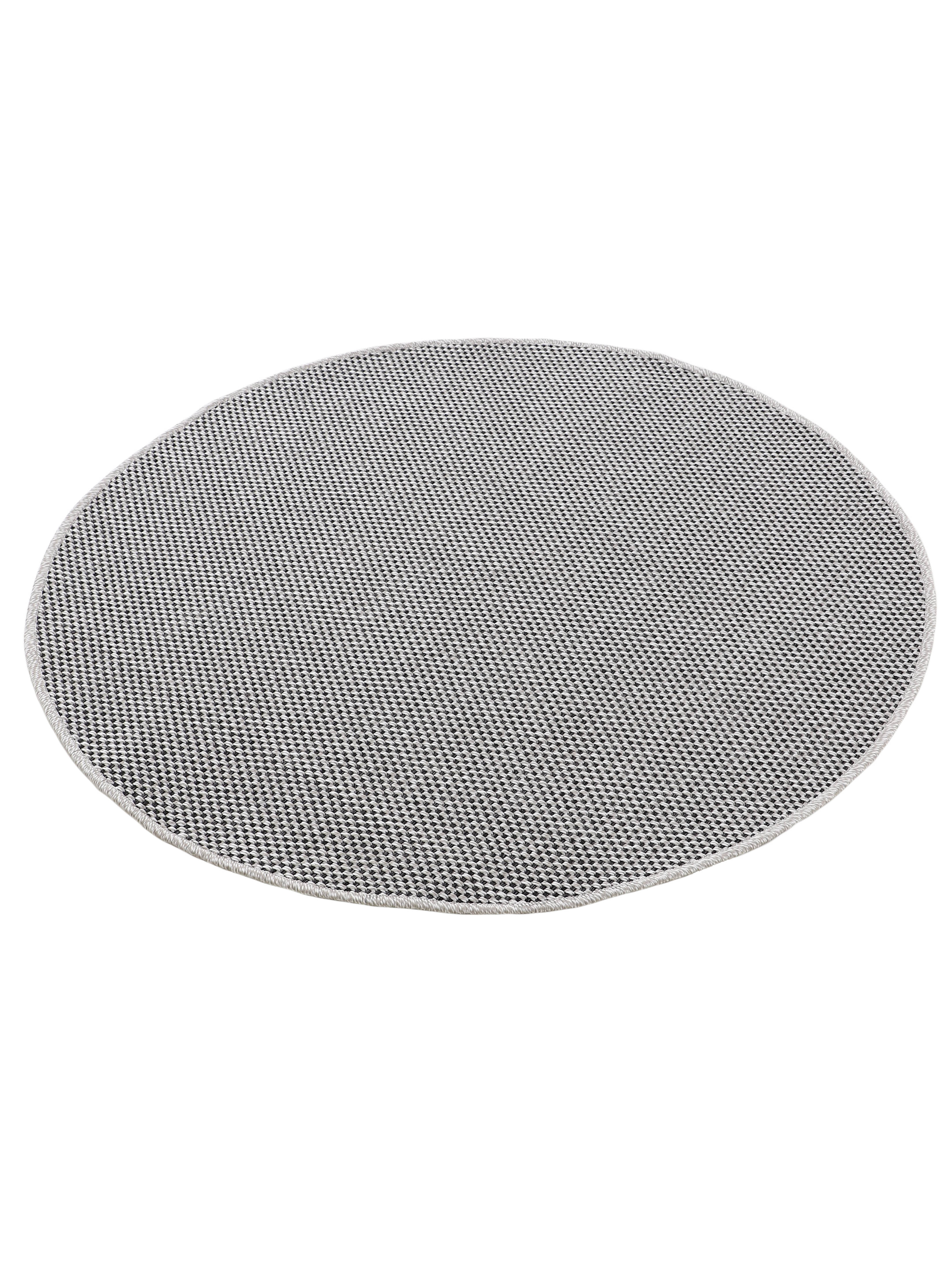 In- & Outdoor Teppich Boho Rund Beige