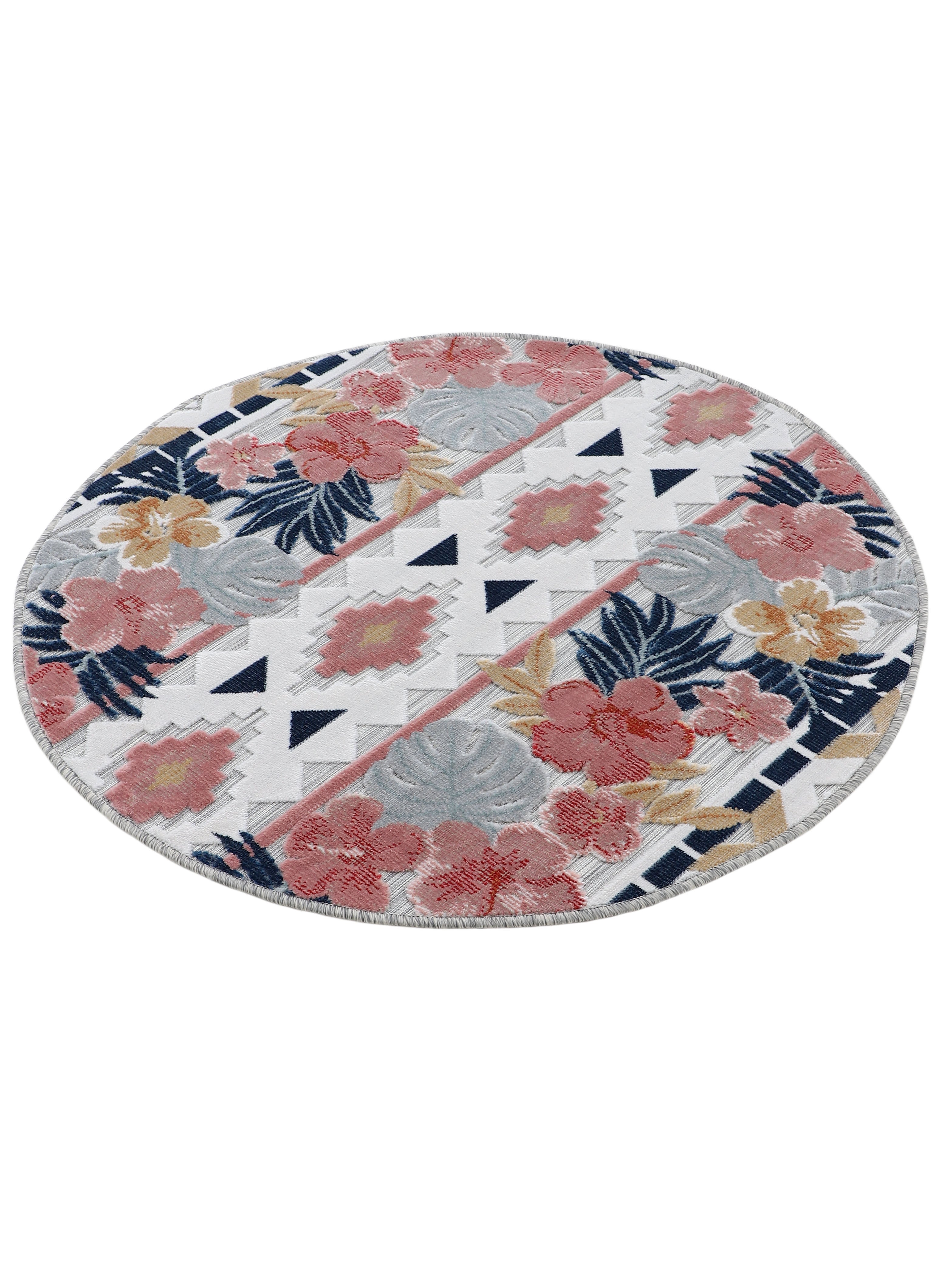 In- & Outdoor Teppich Deja Rund Multicolor