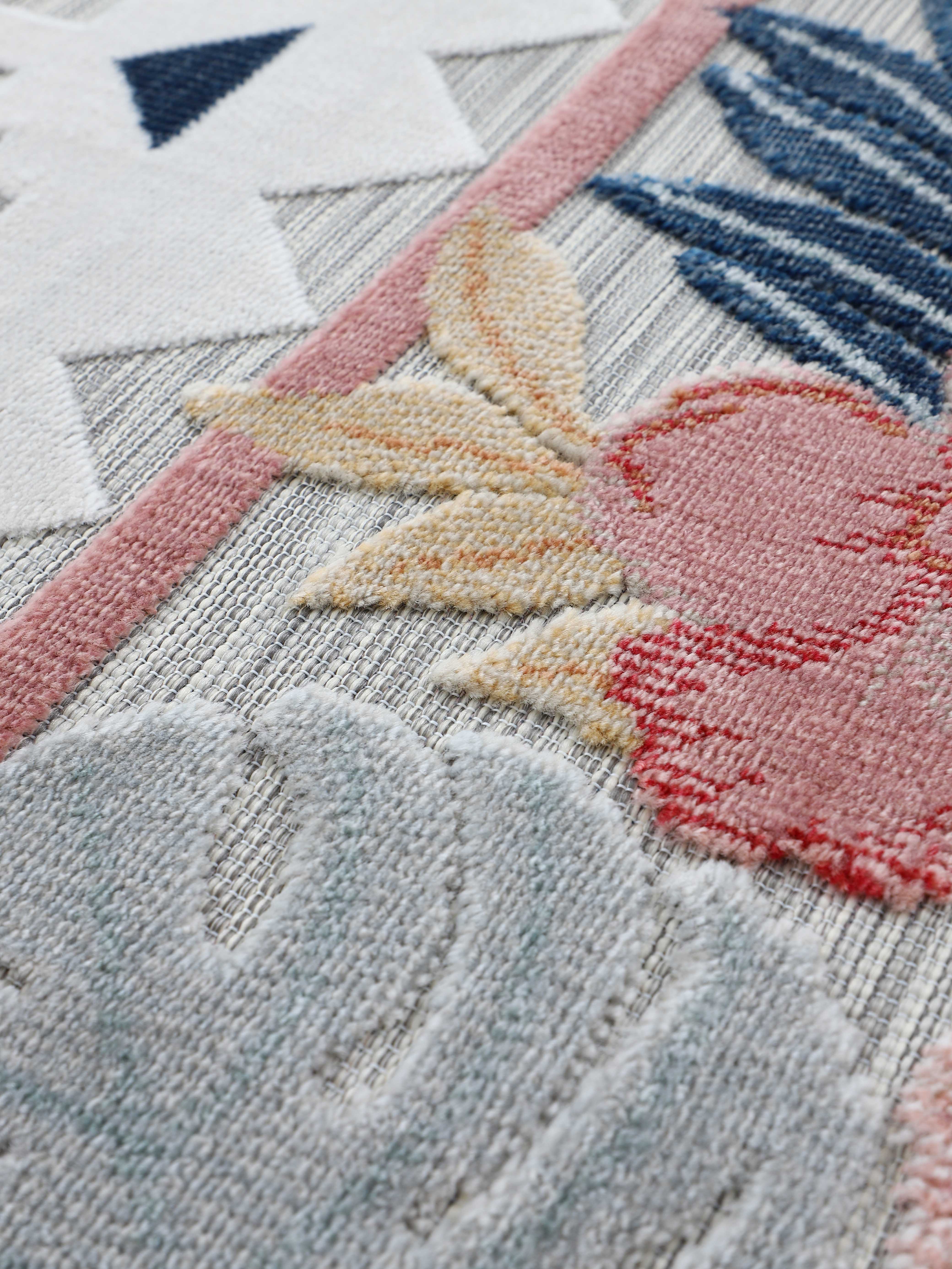 In- & Outdoor Teppich Deja Rund Multicolor