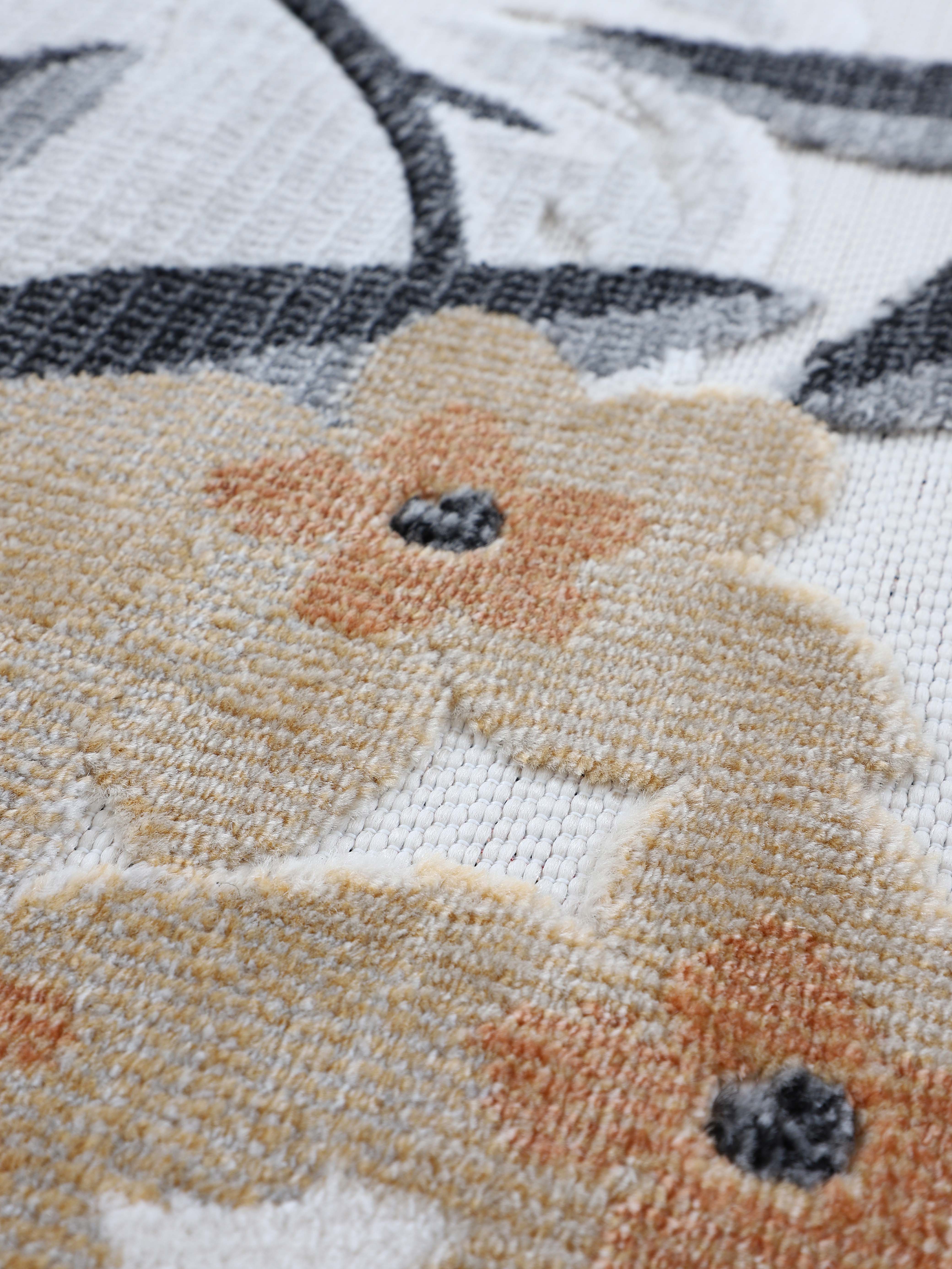 In- & Outdoor Teppich Deja Rund Creme