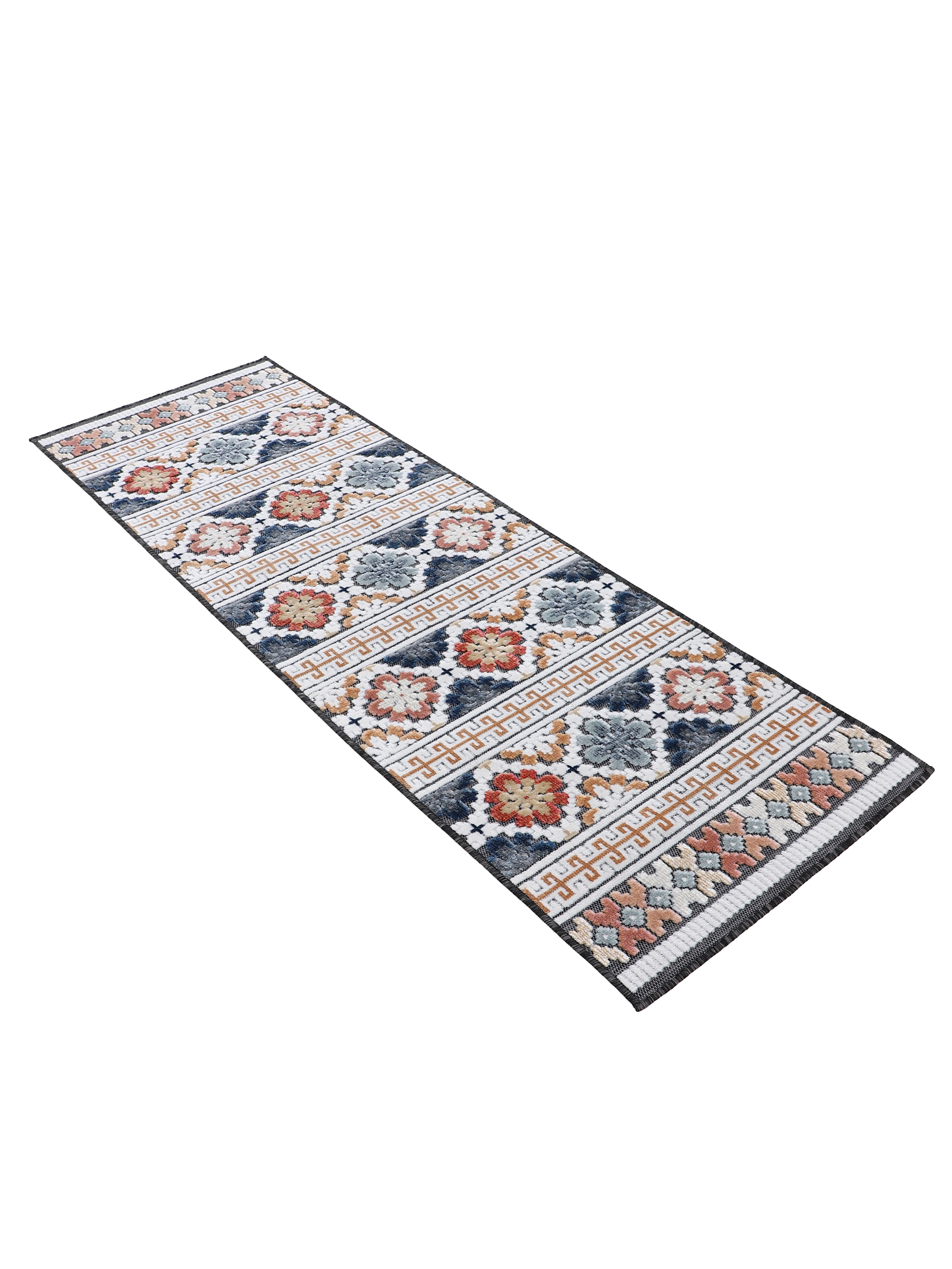 In- & Outdoor Teppich Deja Läufer Dunkelblau