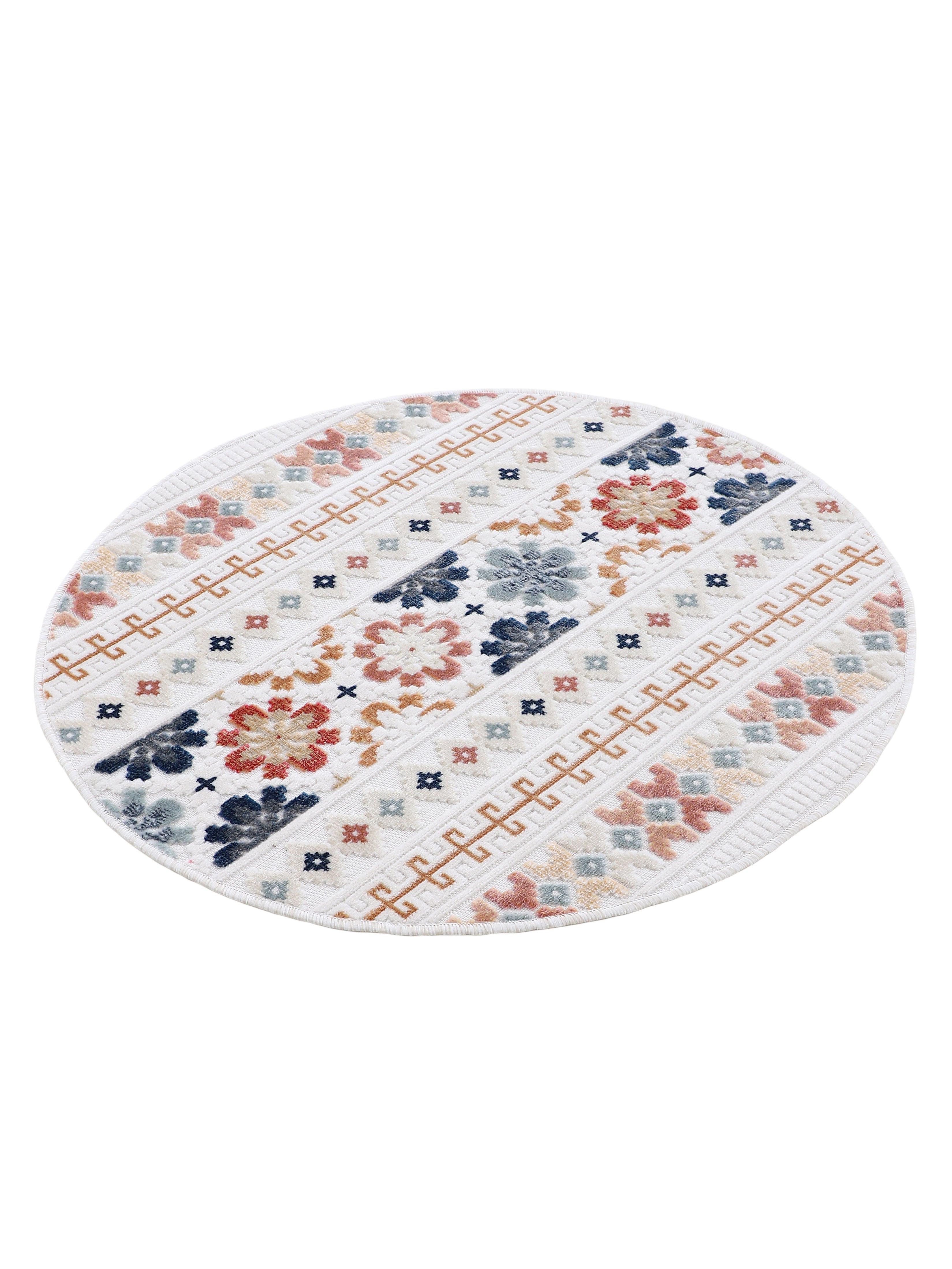 In- & Outdoor Teppich Deja Rund Creme