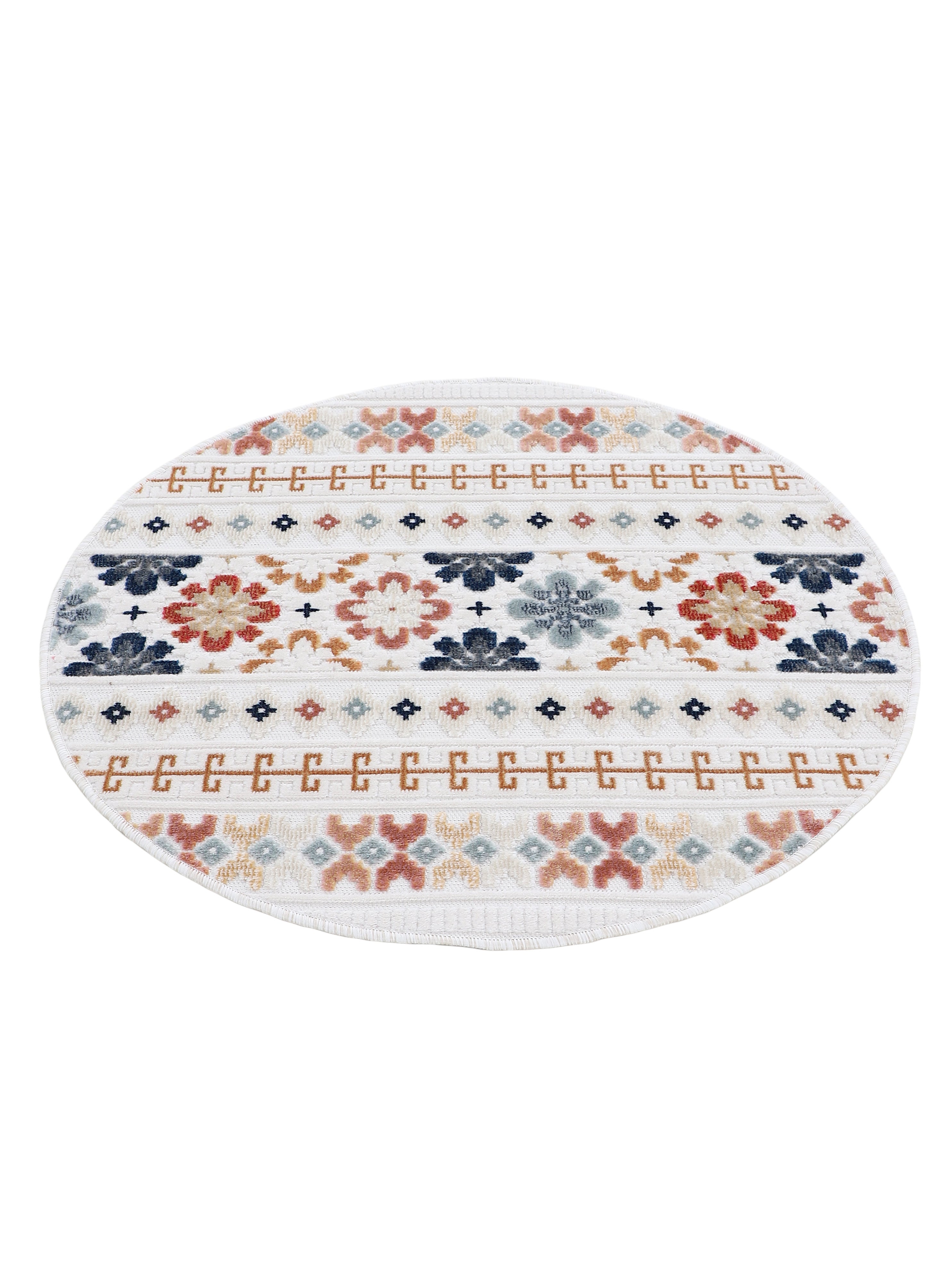 In- & Outdoor Teppich Deja Rund Creme