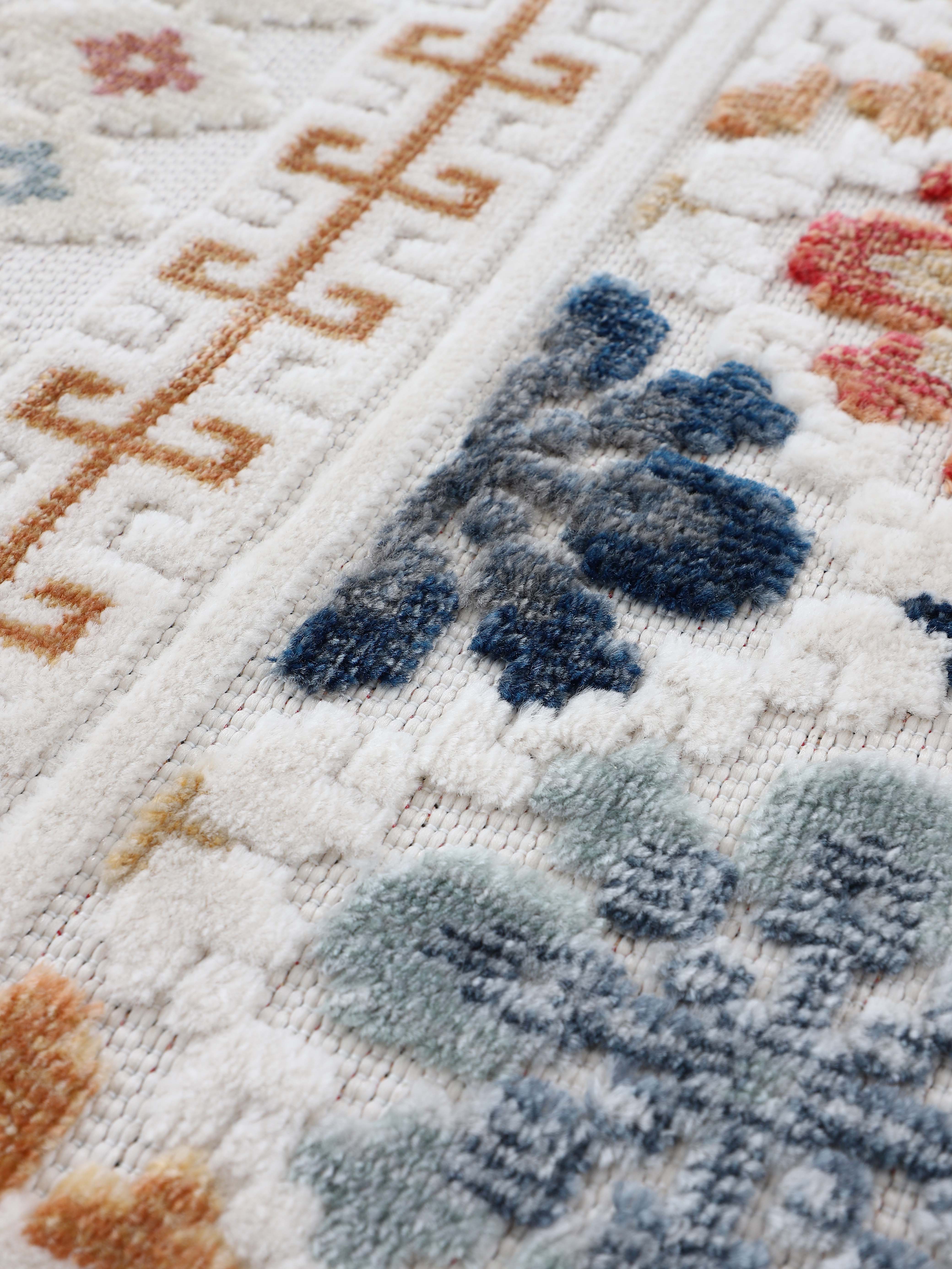 In- & Outdoor Teppich Deja Rund Creme