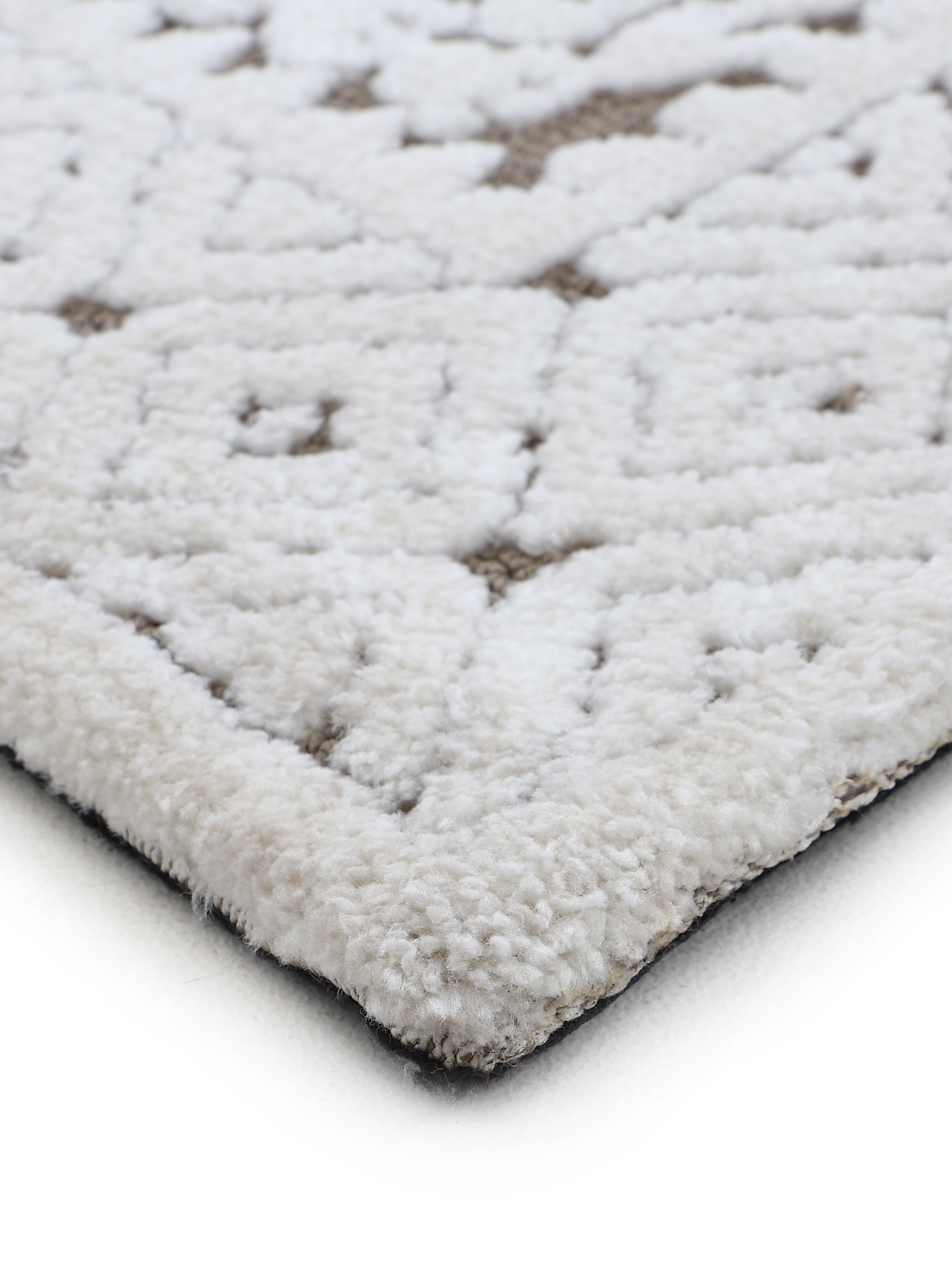 Teppich Holly Creme/Hellgrau