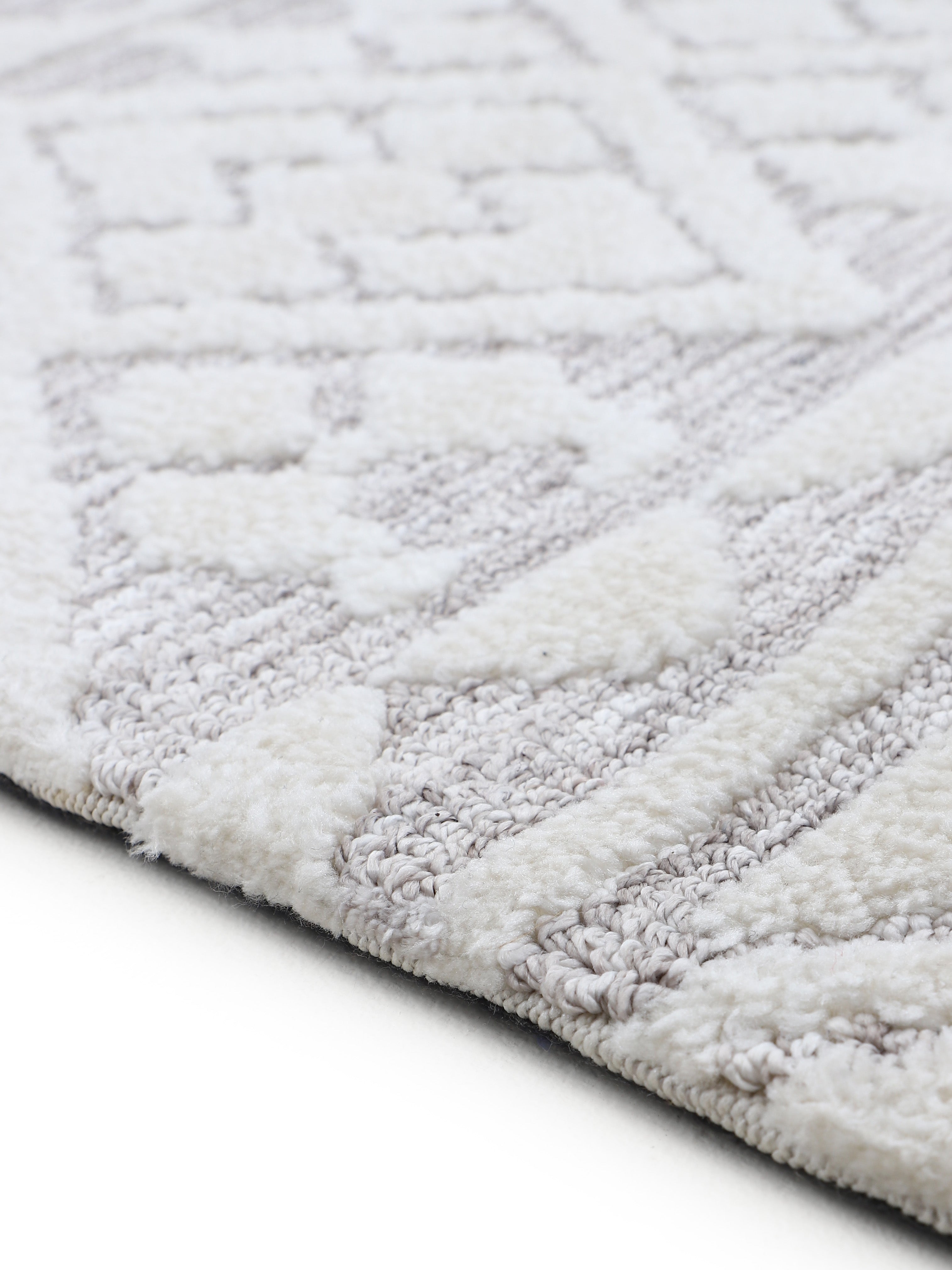 Teppich Holly Creme/Hellgrau