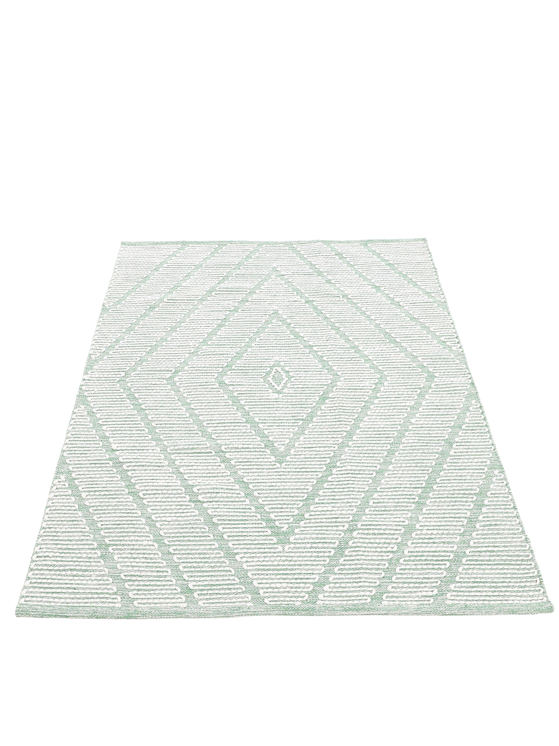 Baumwollteppich Kelim Durry Grün