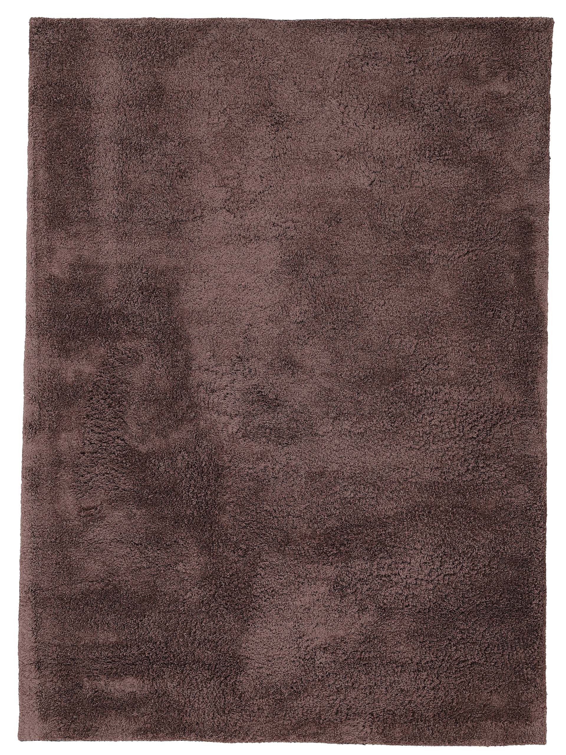 Hochflorteppich Silky Braun