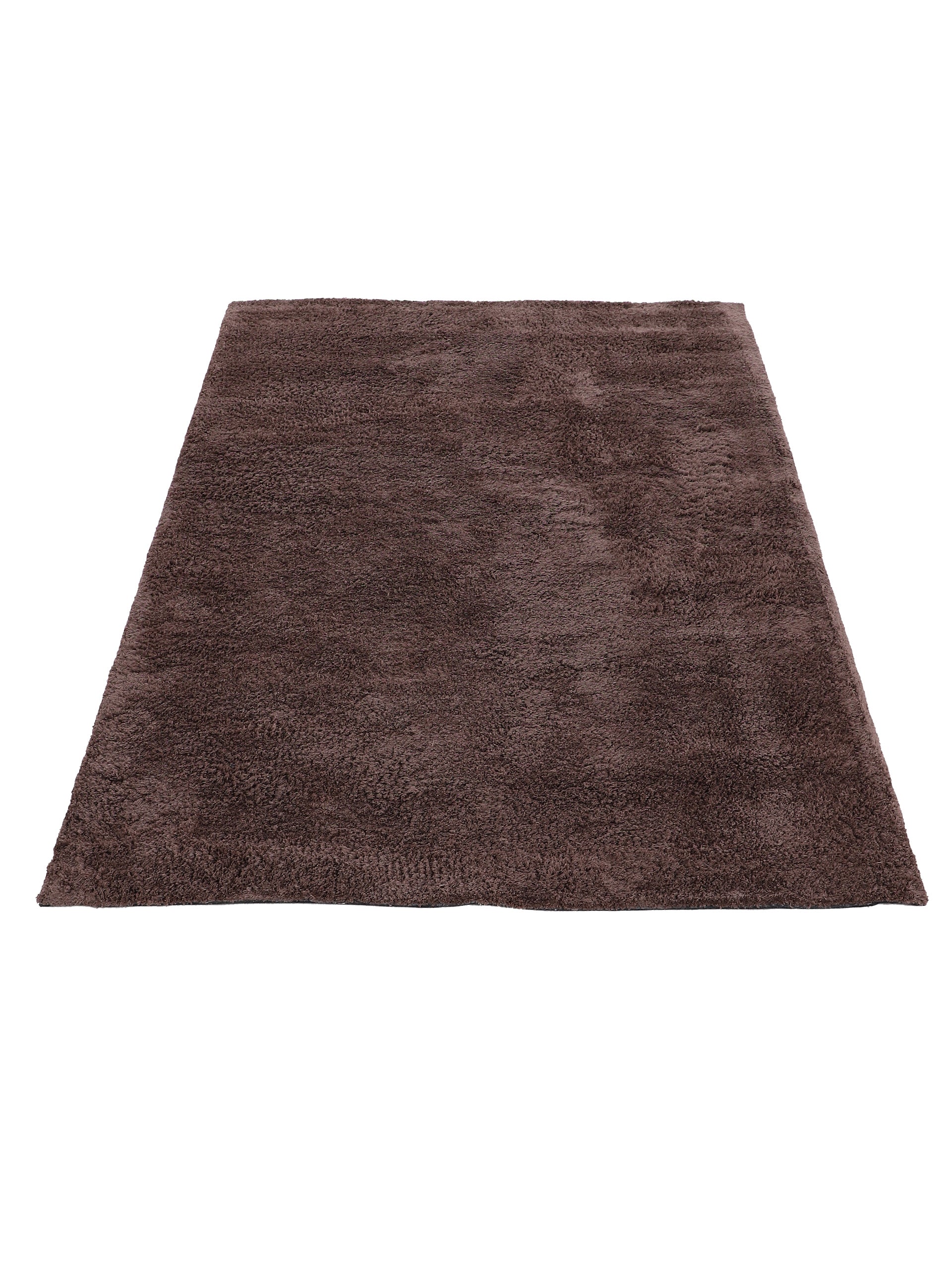 Hochflorteppich Silky Braun