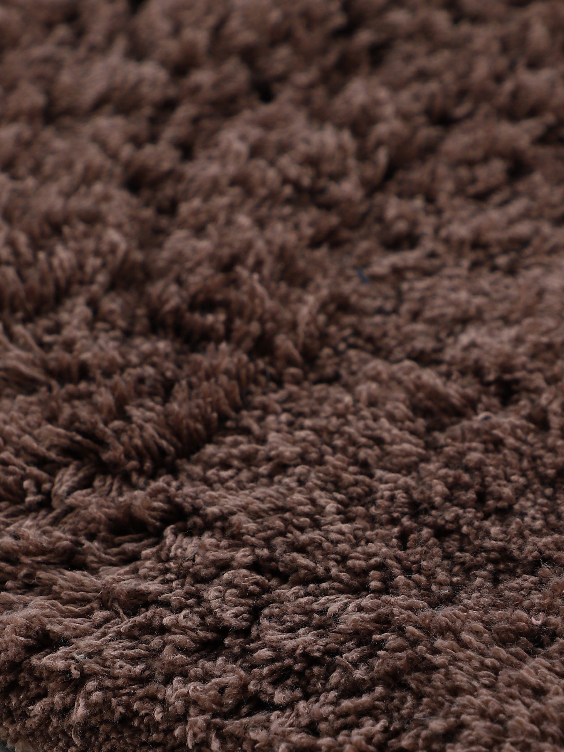 Hochflorteppich Silky Braun