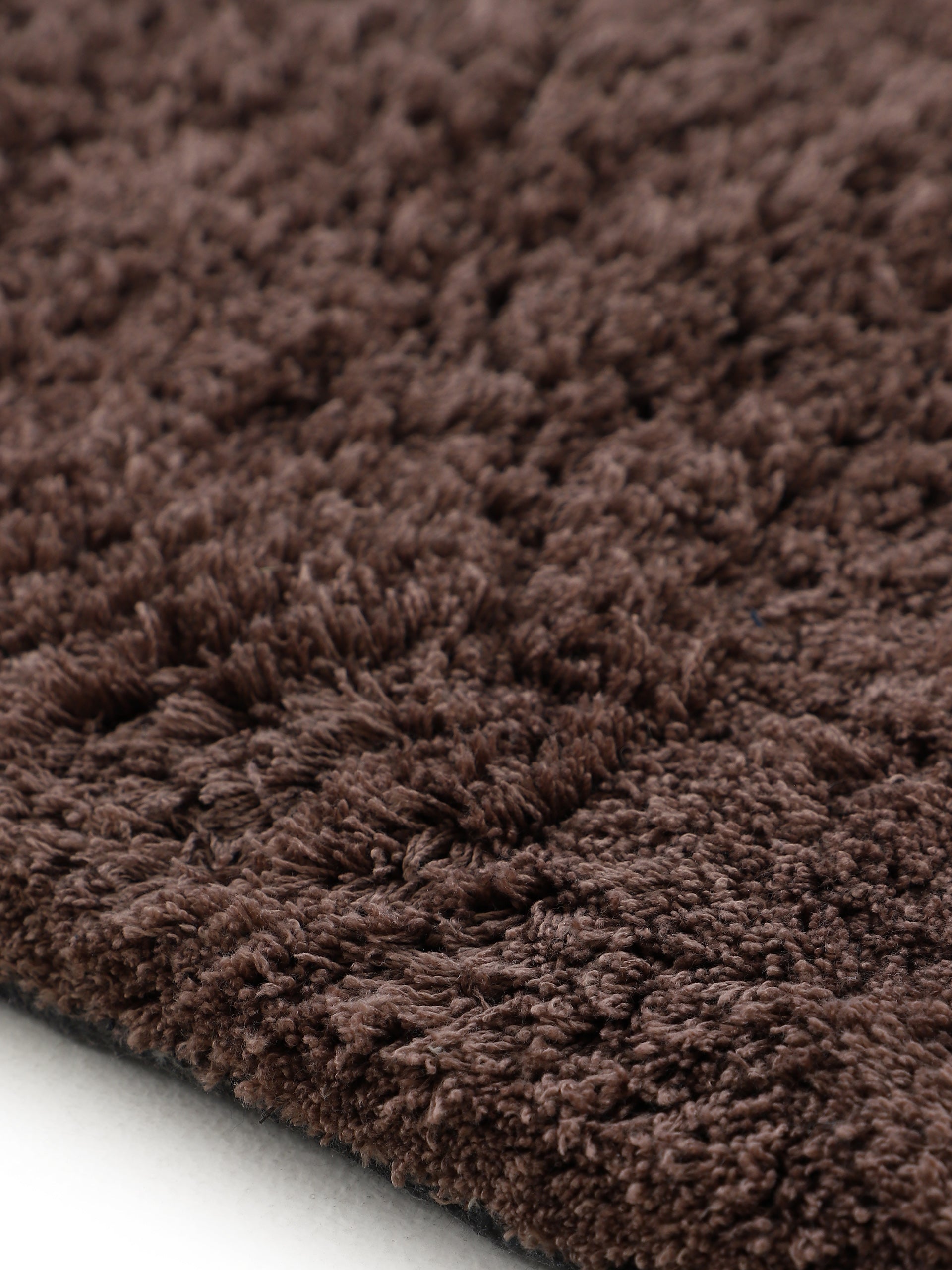 Hochflorteppich Silky Braun